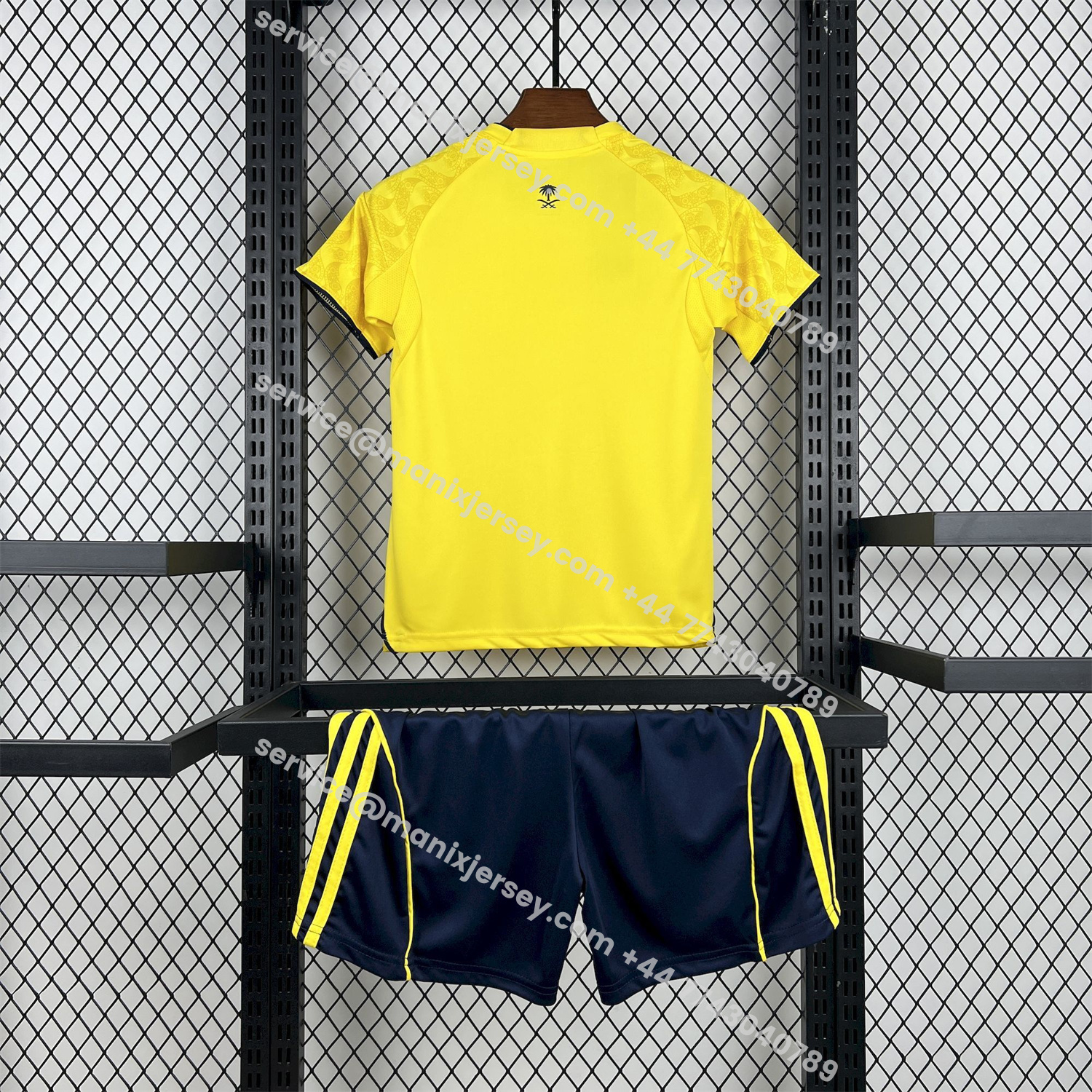 ManixJersey.com | Al Nassr Riyadh Victory 25-26 Home Kids Kit -Customize Name, Number and Patch | Worldwide Shipping