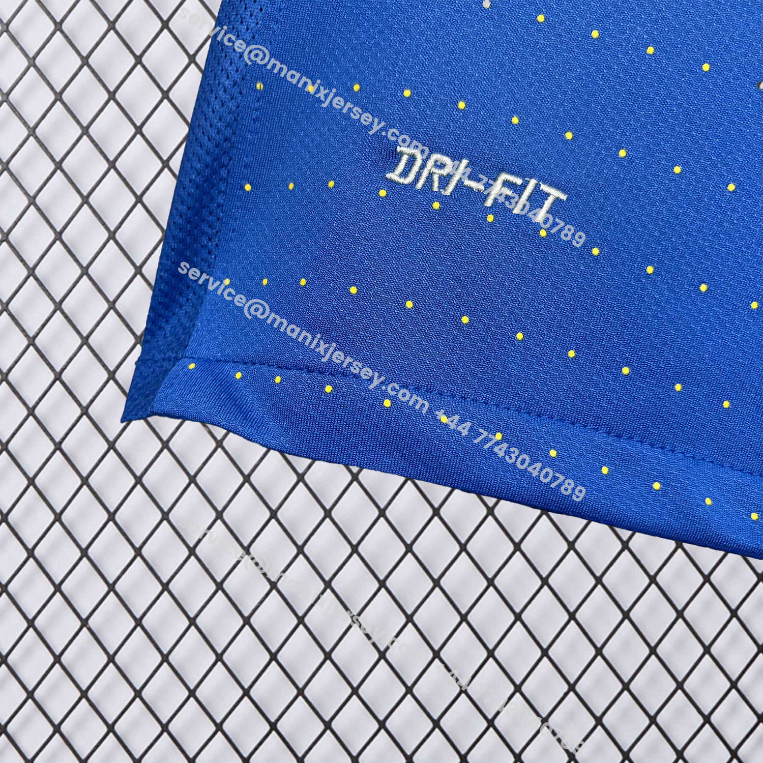 ManixJersey.com | Retro Brazil 2010 Away Blue Jersey -Customize Name, Number and Patch | Worldwide Shipping