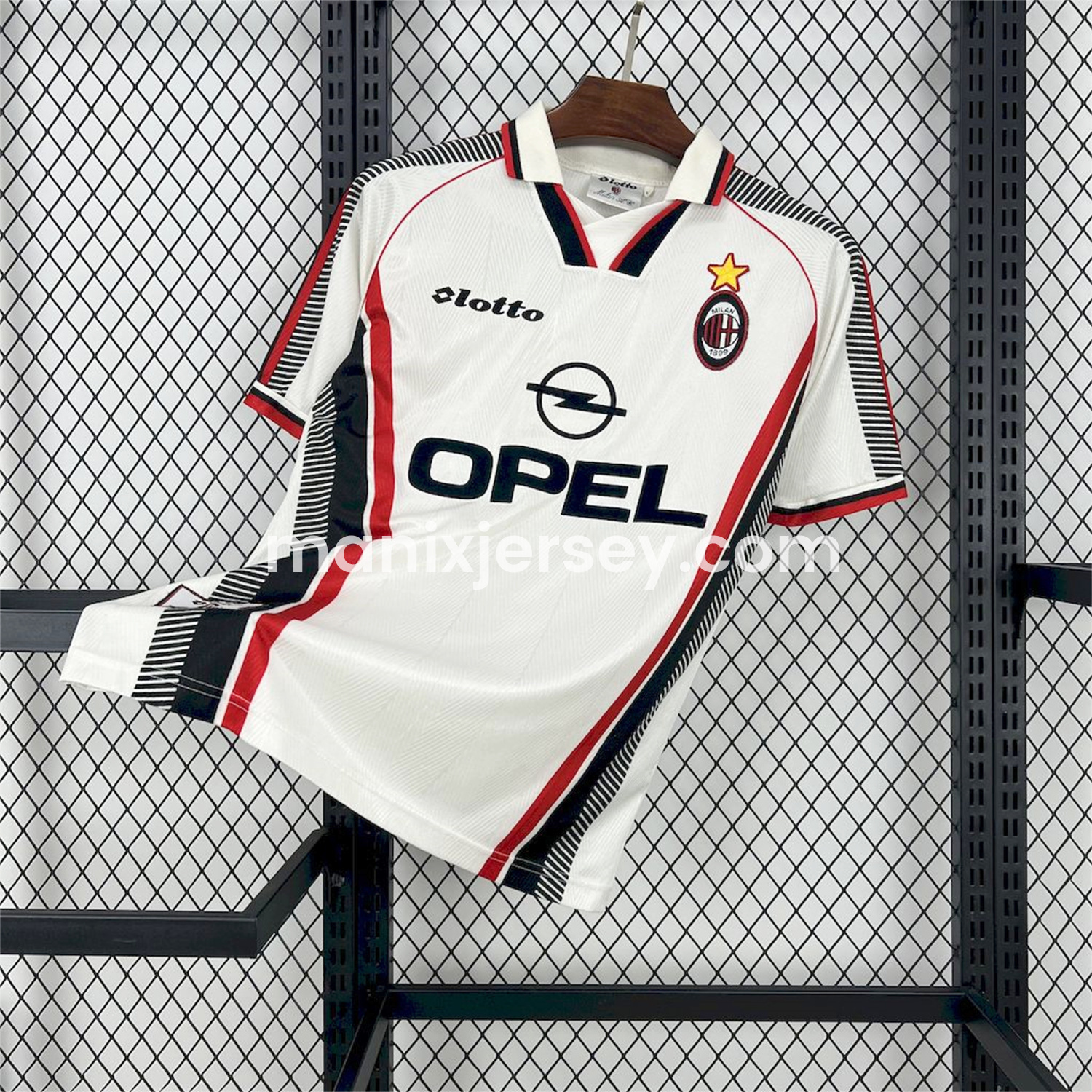 ManixJersey.com | Retro AC Milan 1997-98 Away Jersey -Customize Name, Number and Patch | Worldwide Shipping