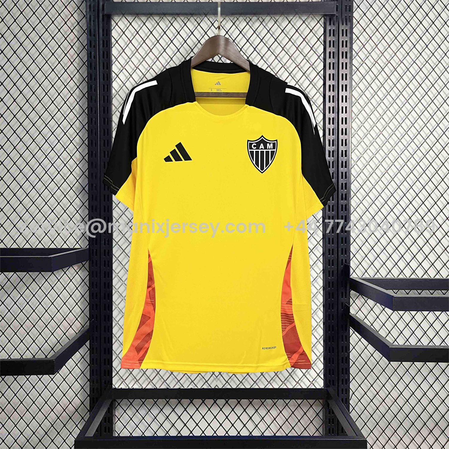 ManixJersey.com | Atletico Mineiro 25-26 Yellow Pre-Match Training Unsponsored Jersey - Fans Version -Customize Name, Number and Patch | Worldwide Shipping
