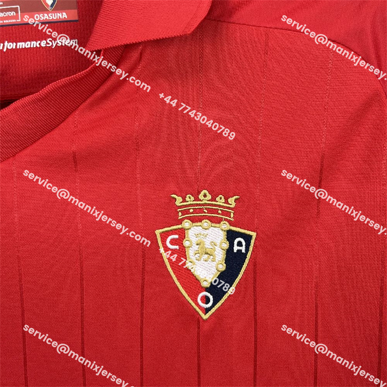 ManixJersey.com | Osasuna 25-26 Home Jersey - Fans Version -Customize Name, Number and Patch | Worldwide Shipping