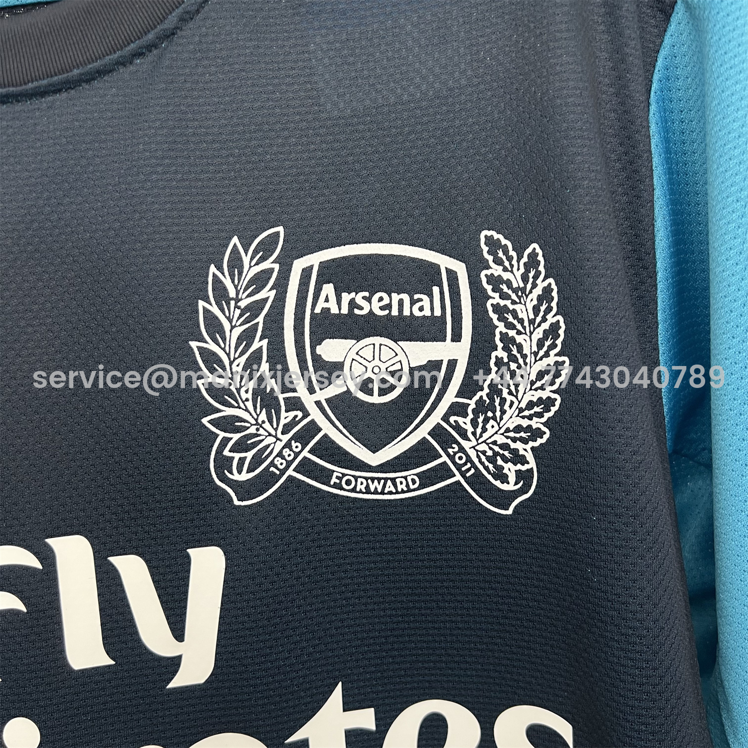 ManixJersey.com | Retro Arsenal 2011-12 Away Jersey -Customize Name, Number and Patch | Worldwide Shipping