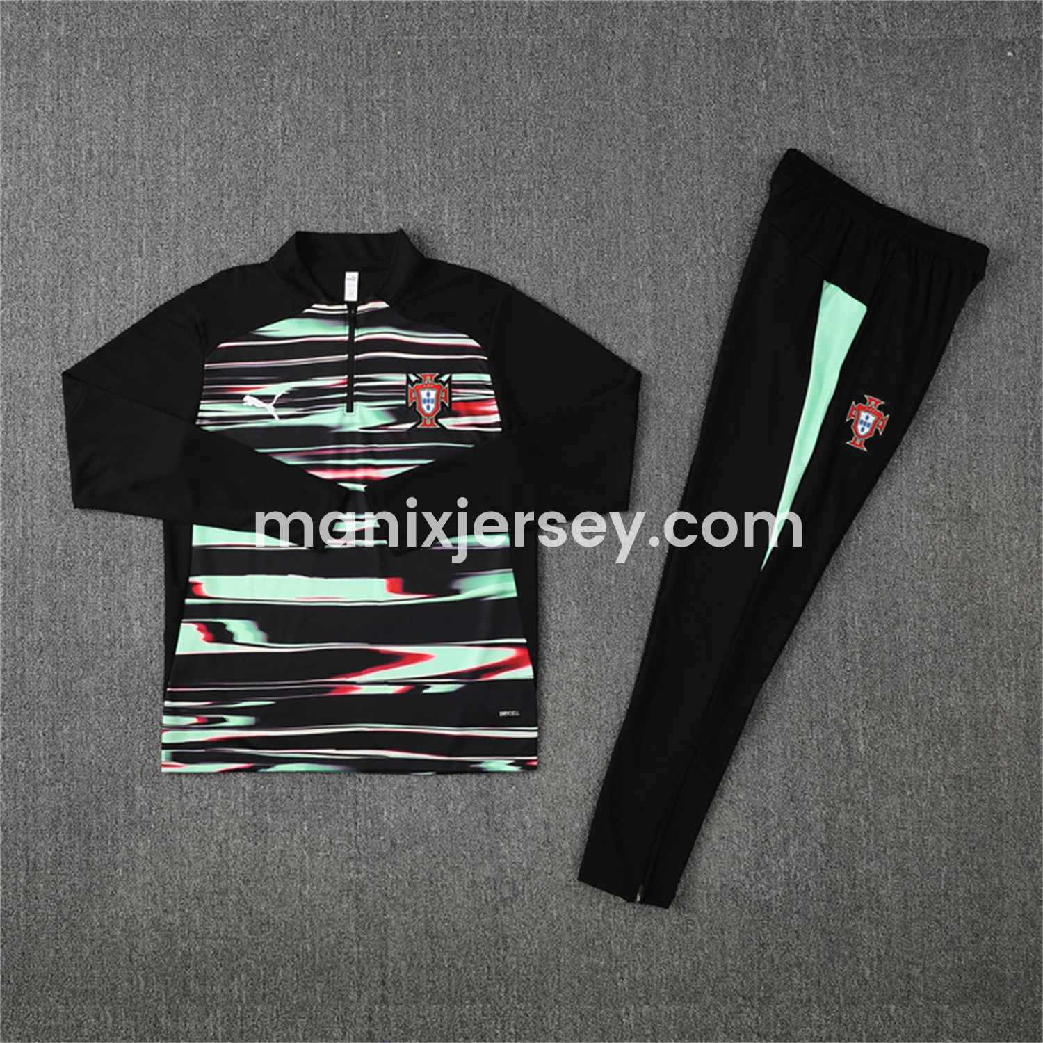 ManixJersey.com | Portugal 25-26 Long Sleeve Training Set - Camouflage -Customize Name, Number and Patch | Worldwide Shipping