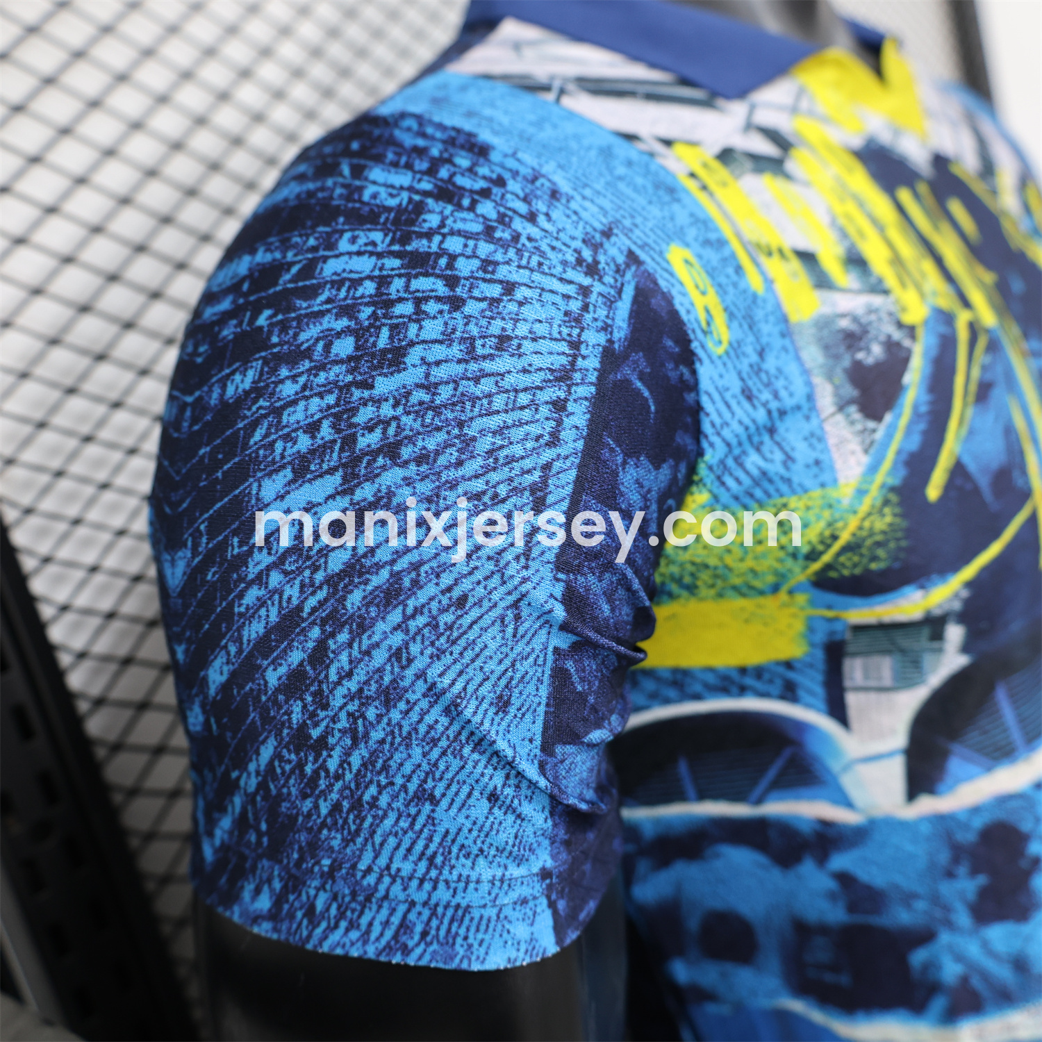 ManixJersey.com | Manchester City 24-25 Blue Graffiti Special Edition Jersey - Player Version -Customize Name, Number and Patch | Worldwide Shipping