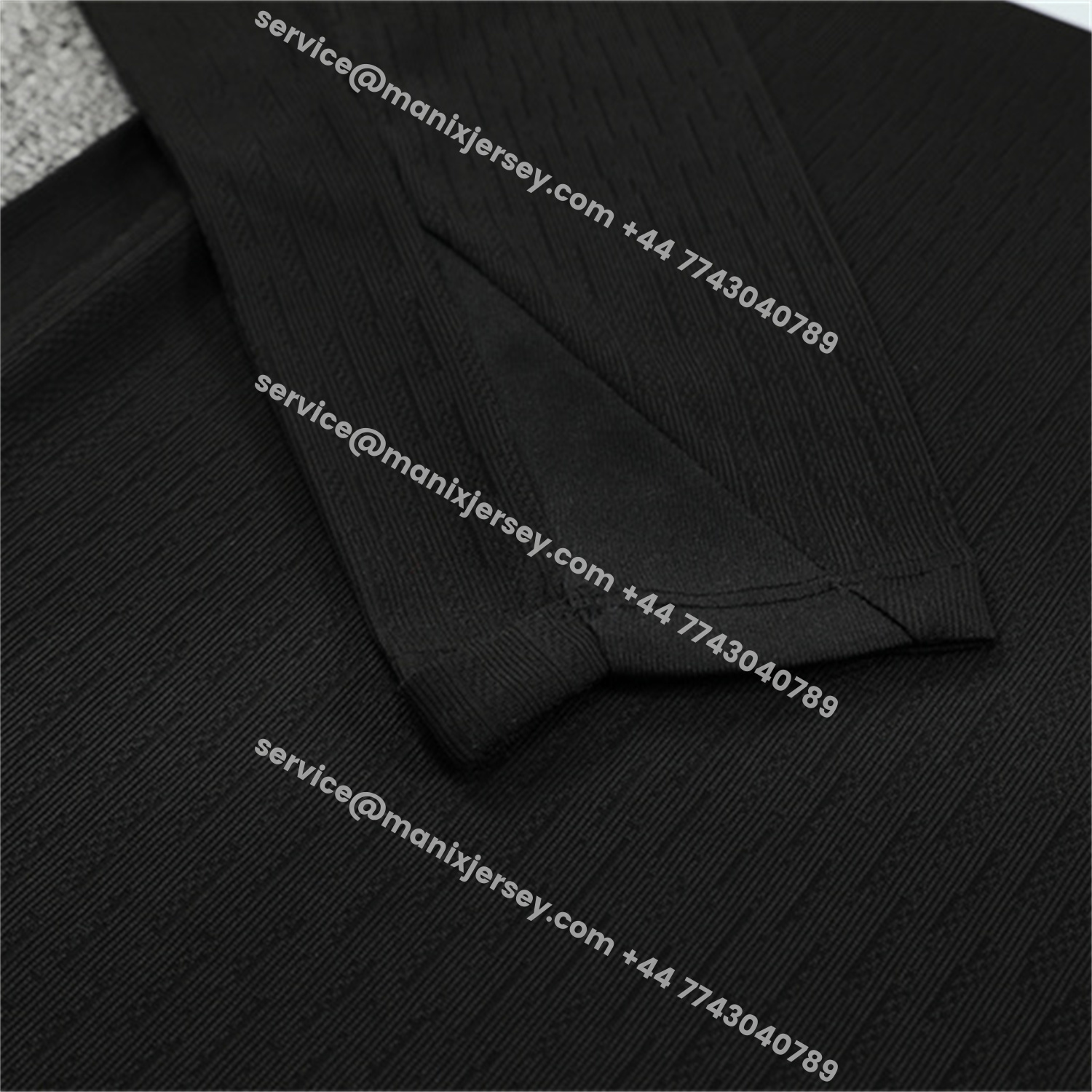 ManixJersey.com | C.H.E.L.S.E.A 25-26 Kids Long Sleeve Training Set - Player Version - Black Top and Black Pants -Customize Name, Number and Patch | Worldwide Shipping