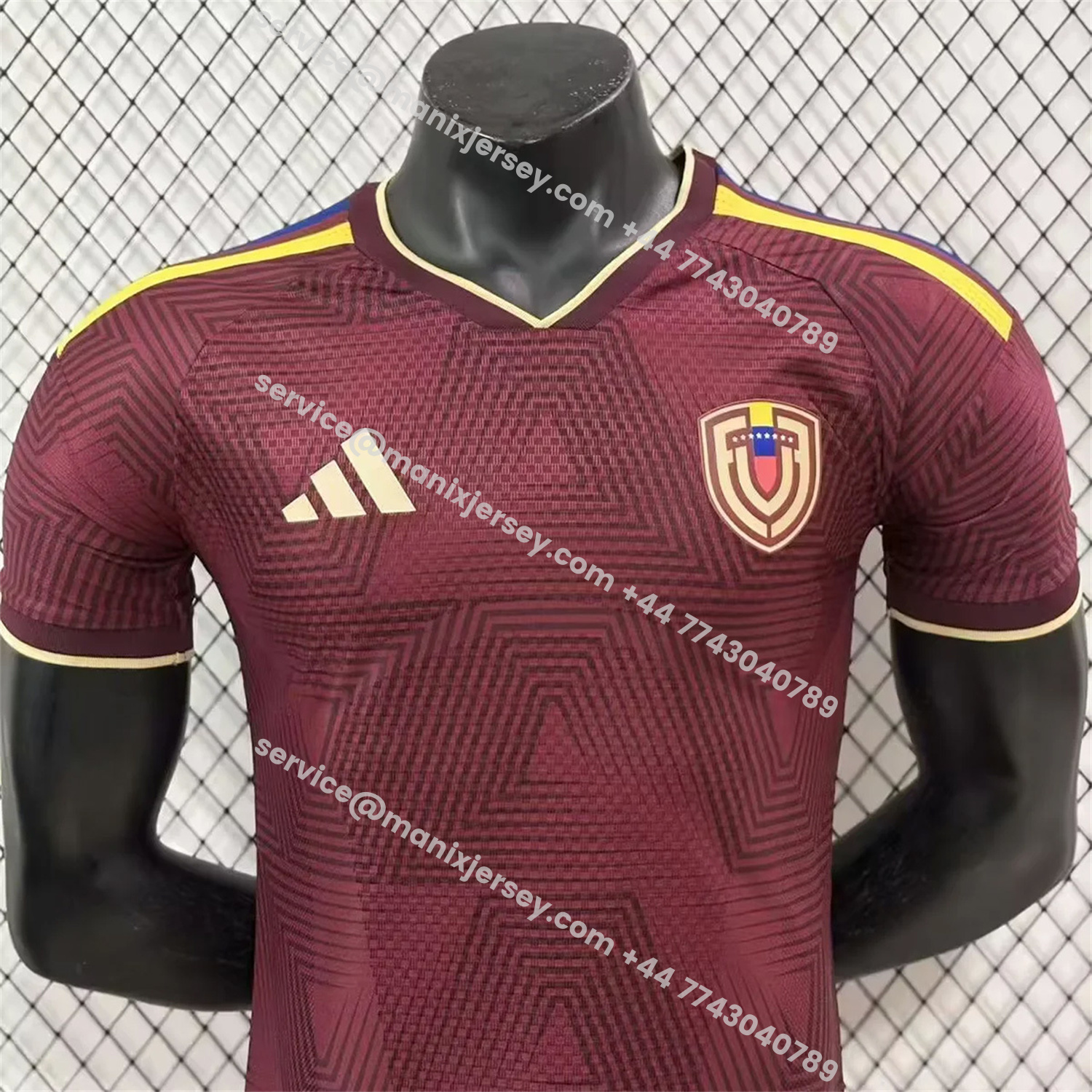 ManixJersey.com | Venezuela 2026 Home Jersey - Player Version -Customize Name, Number and Patch | Worldwide Shipping