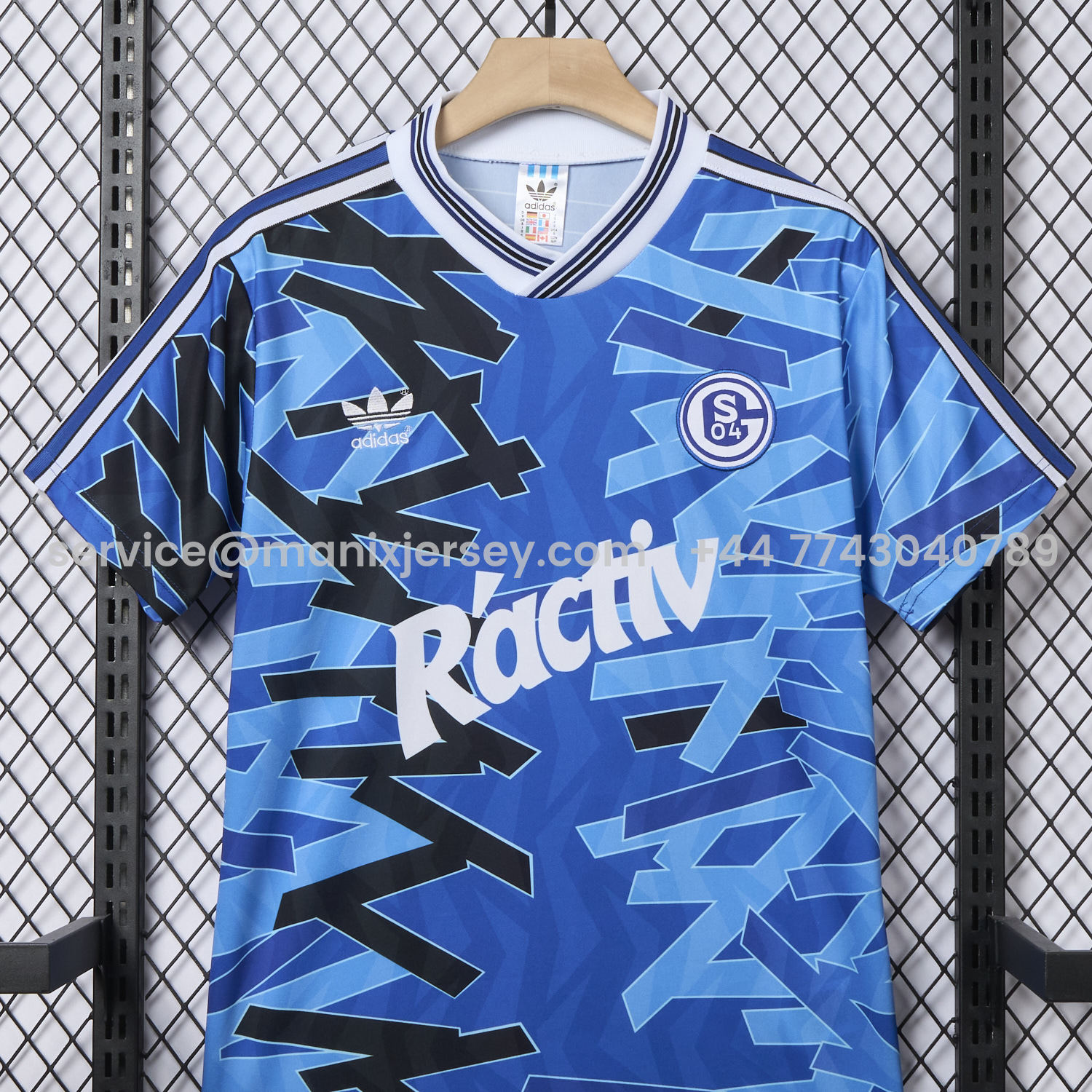 ManixJersey.com | Retro Schalke 04 1992-93 Home Jersey -Customize Name, Number and Patch | Worldwide Shipping