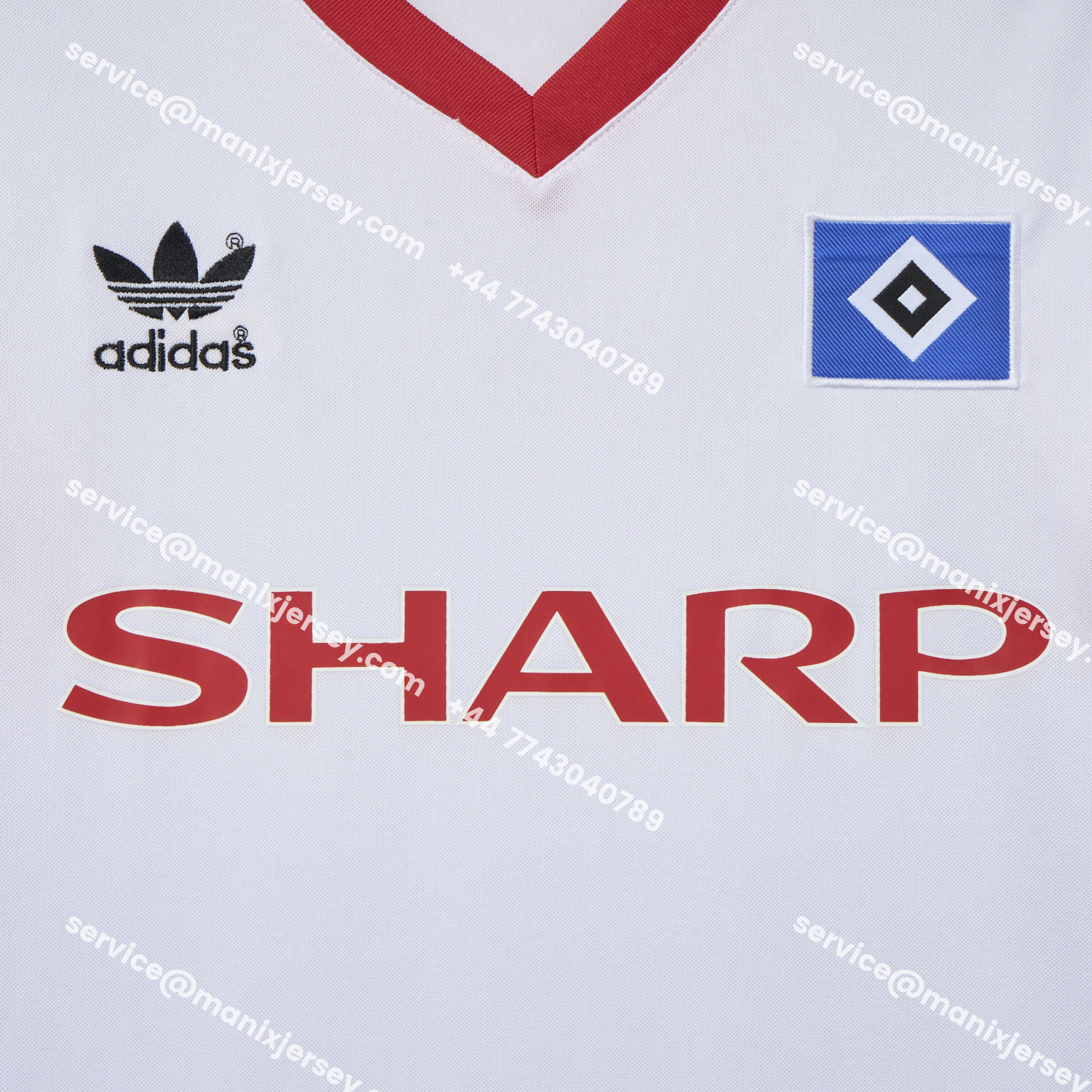 ManixJersey.com | Retro Hamburger SV 1988 Home Jersey -Customize Name, Number and Patch | Worldwide Shipping