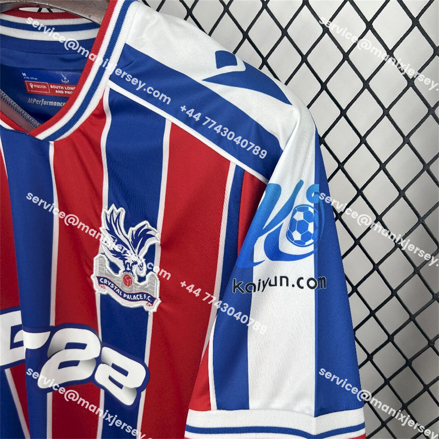 ManixJersey.com | Crystal Palace 25-26 Home Jersey - Fans Version -Customize Name, Number and Patch | Worldwide Shipping