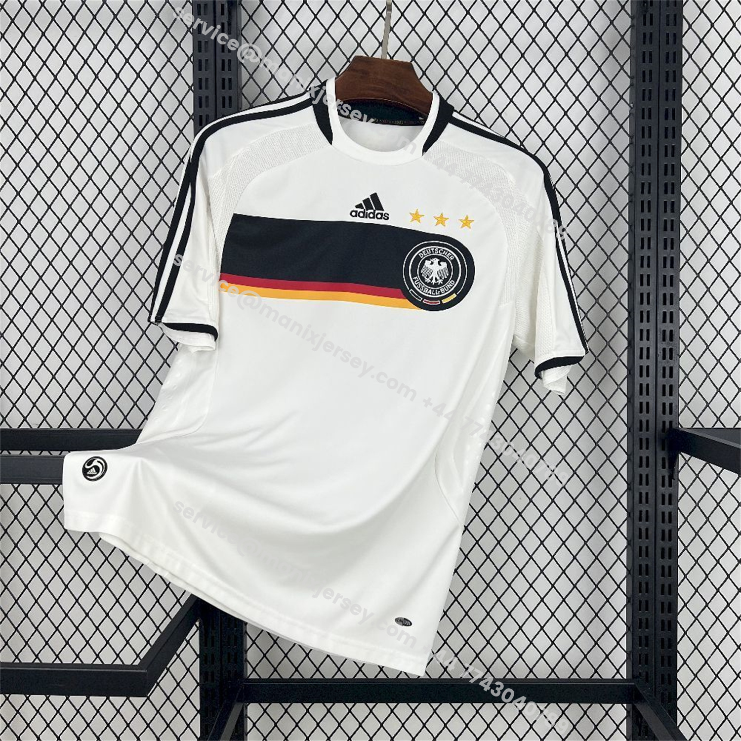 ManixJersey.com | Retro Germany 2008 Home Jersey -Customize Name, Number and Patch | Worldwide Shipping
