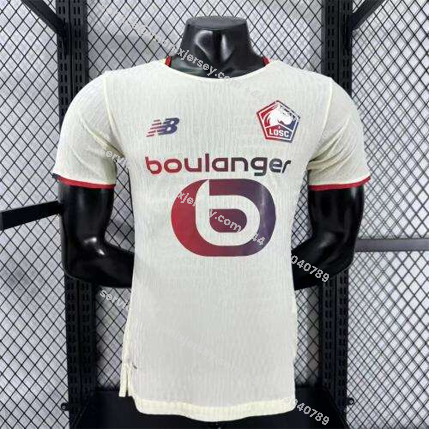 ManixJersey.com | Lille 25-26 Away White Jersey - Player Version -Customize Name, Number and Patch | Worldwide Shipping