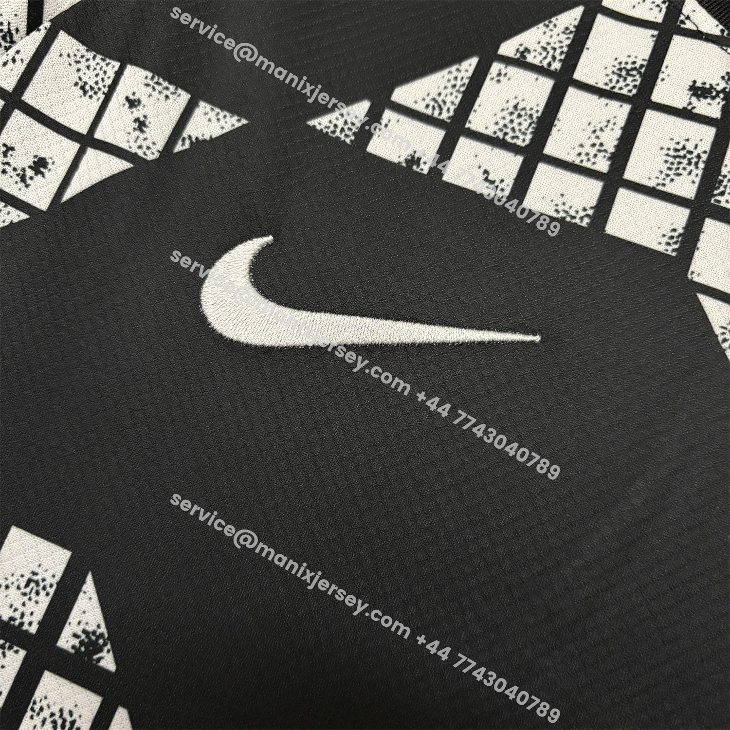 ManixJersey.com | Corinthians 2025-26 White And Black Pre-Match Jersey - Fans Version -Customize Name, Number and Patch | Worldwide Shipping