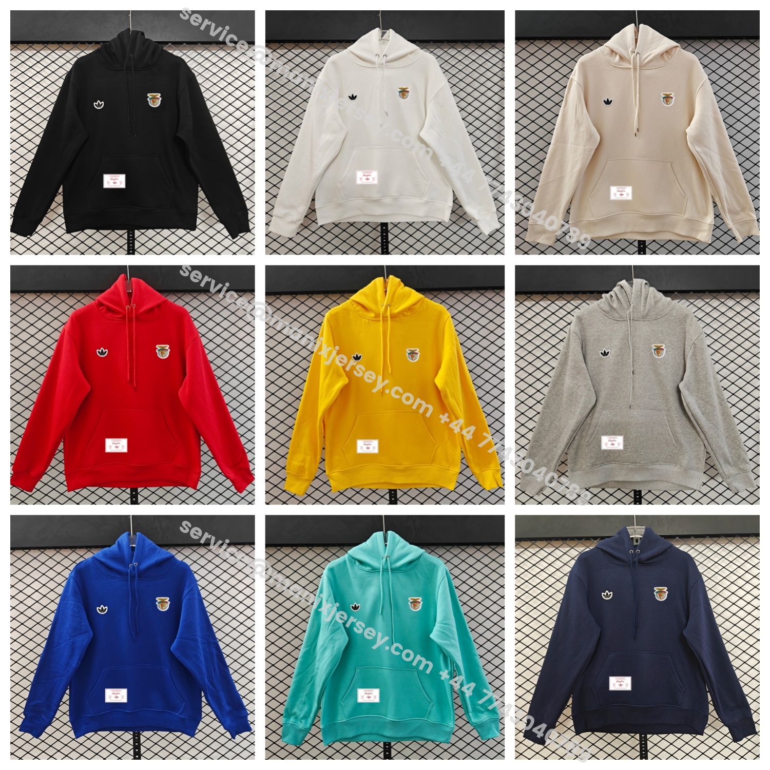 ManixJersey.com | Benfica 25-26 Originals Terrace Icon Unisex Pullover Hoodie -Customize Name, Number and Patch | Worldwide Shipping