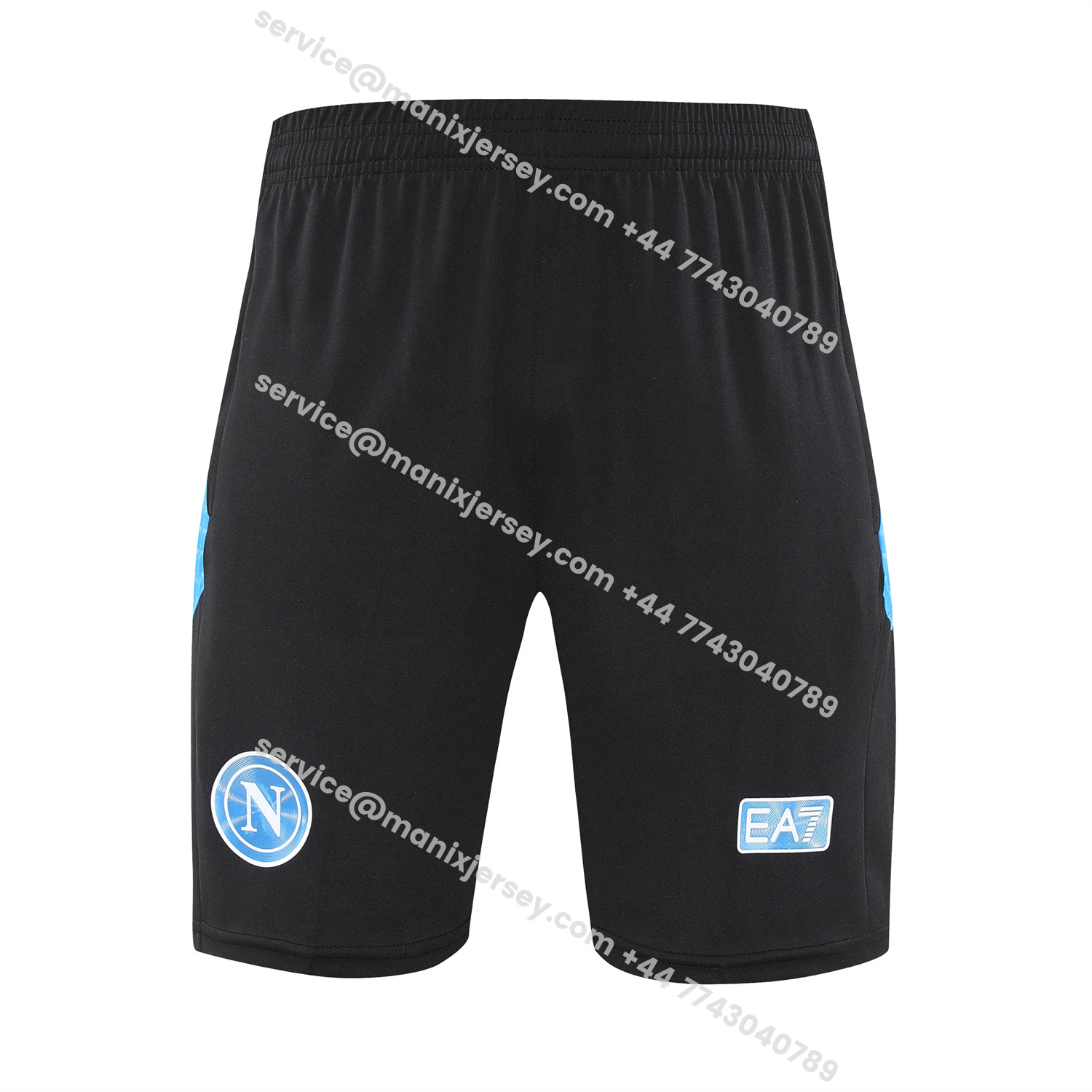 ManixJersey.com | Napoli 25-26 Vest Training Set - Blue Mecha Vest & Black Shorts -Customize Name, Number and Patch | Worldwide Shipping