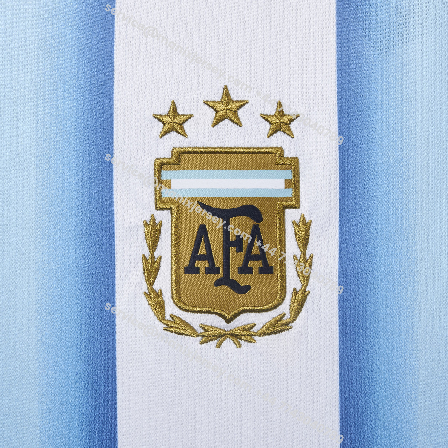 ManixJersey.com | Argentina 2026 Home Jersey Without Chest Patch - Fans Version -Customize Name, Number and Patch | Worldwide Shipping