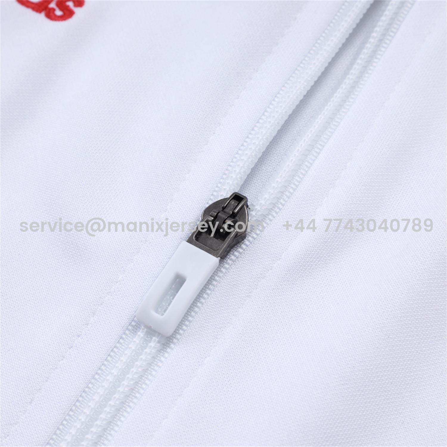 ManixJersey.com | Bayern Munich 25-26 Jacket Training Tracksuit - White Throwback Jackets & Grey Pants -Customize Name, Number and Patch | Worldwide Shipping