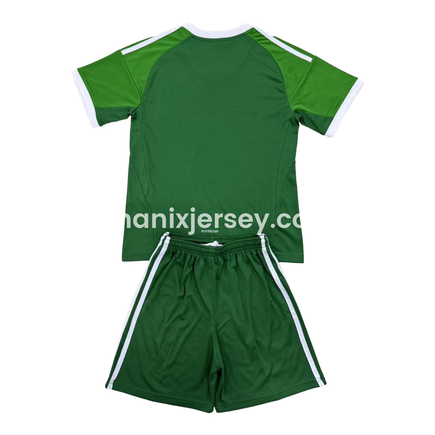 ManixJersey.com | Mexico 2025 Throwback Trefoil Green Goalkeeper Men's Adult Jersey Set - Fans Version -Customize Name, Number and Patch | Worldwide Shipping