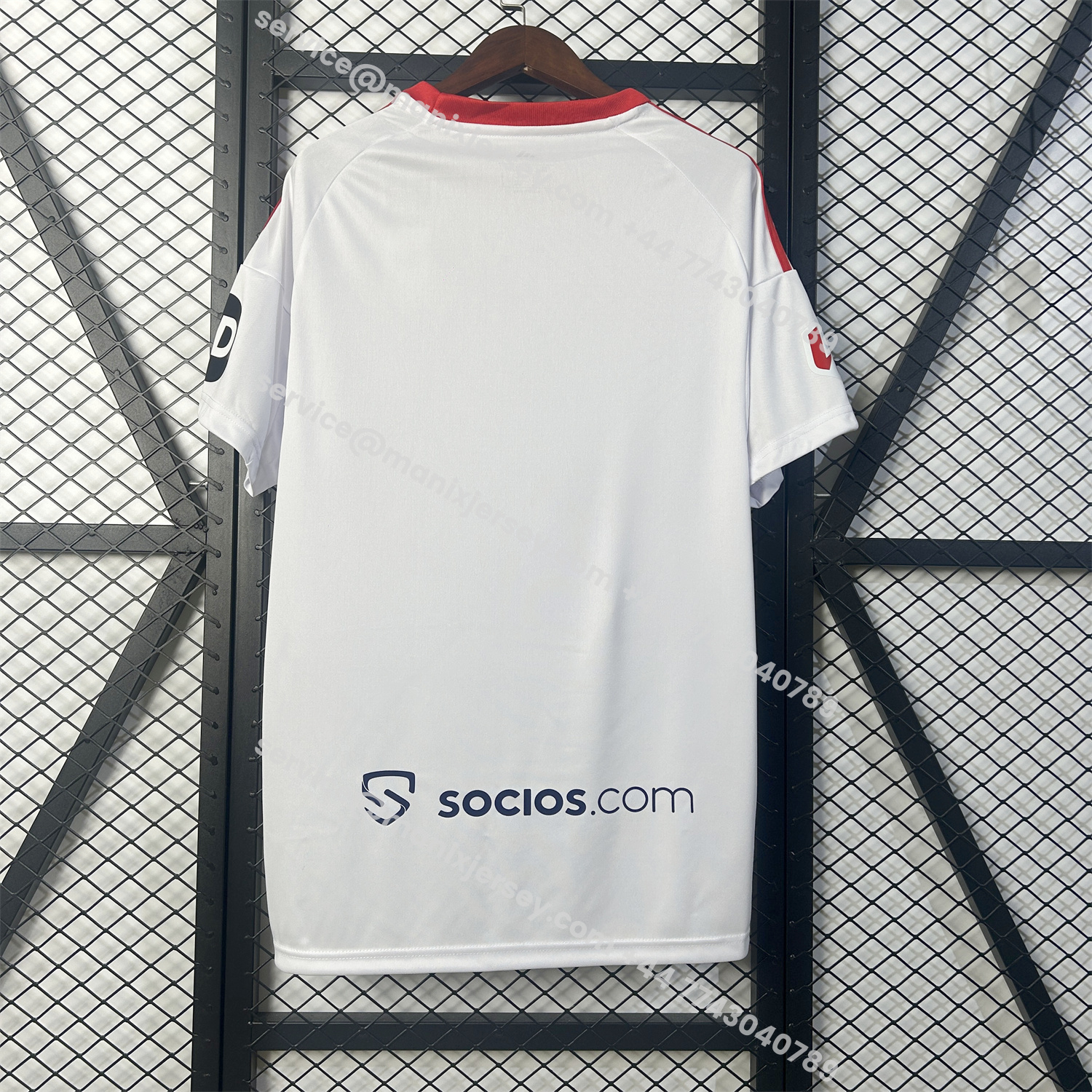 ManixJersey.com | Sevilla 25-26 Home White Jersey - Fans Version -Customize Name, Number and Patch | Worldwide Shipping