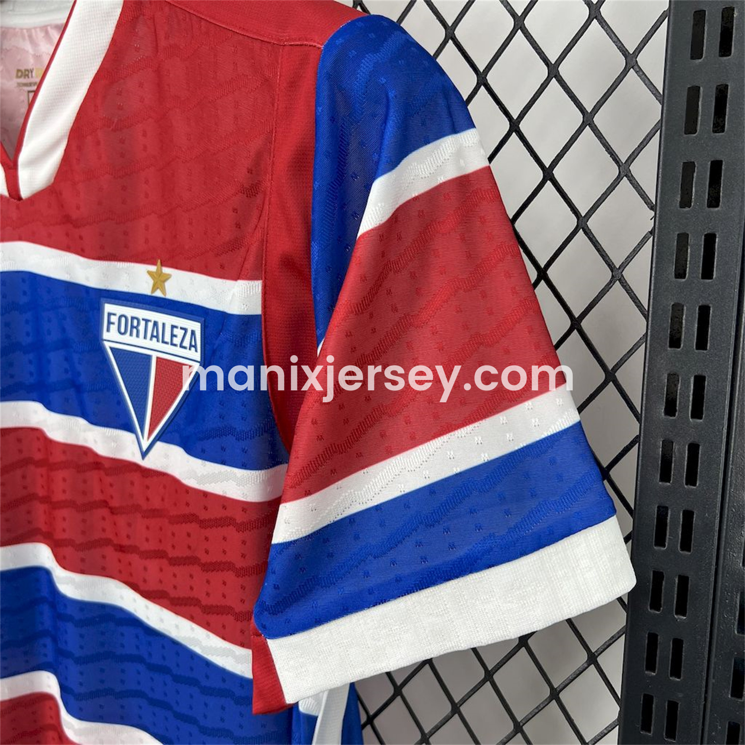 ManixJersey.com | Fortaleza 25-26 Home Red Blue Stripes Jersey - Fans Version -Customize Name, Number and Patch | Worldwide Shipping