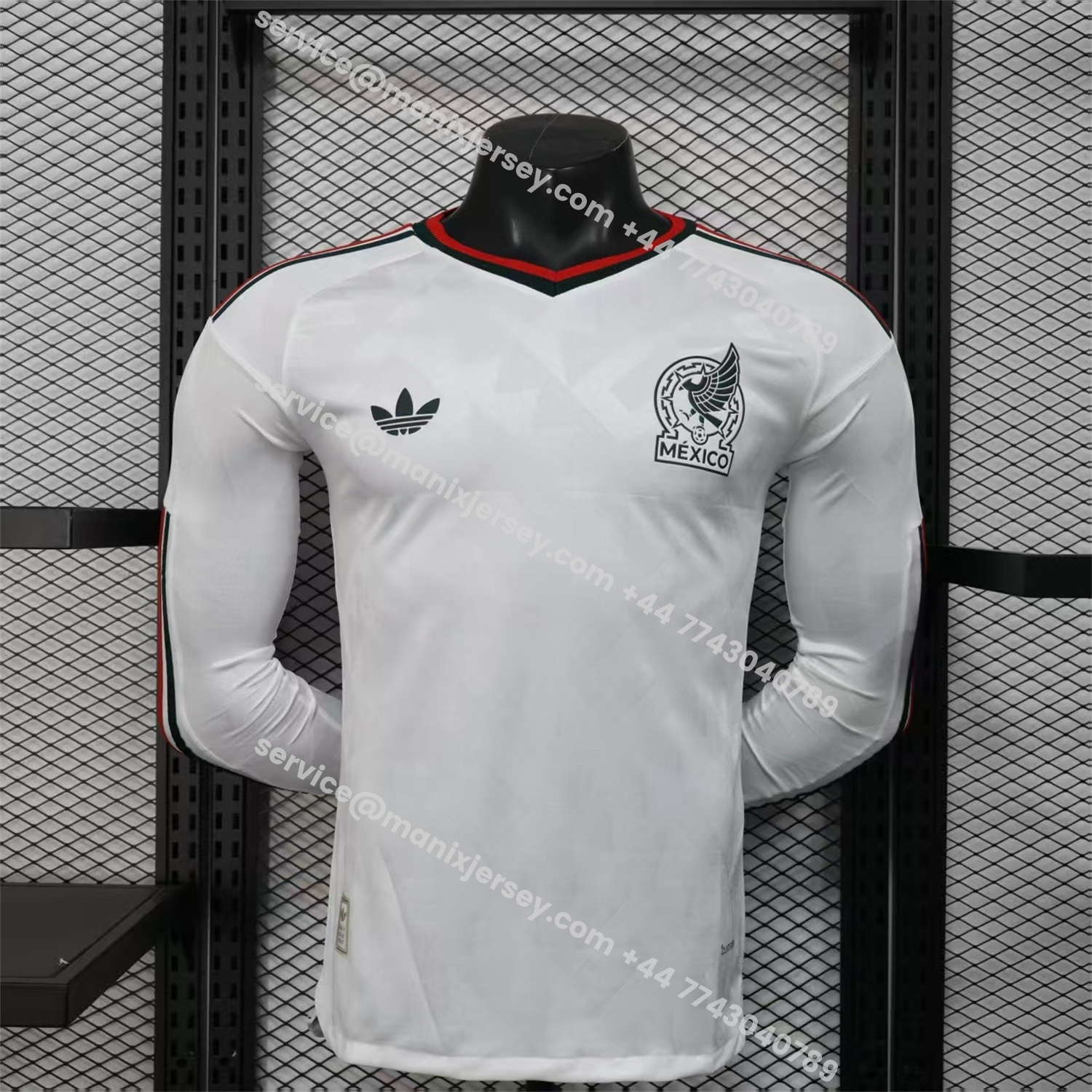 ManixJersey.com | Mexico 2026 Away Long Sleeves Jersey - Player Version -Customize Name, Number and Patch | Worldwide Shipping
