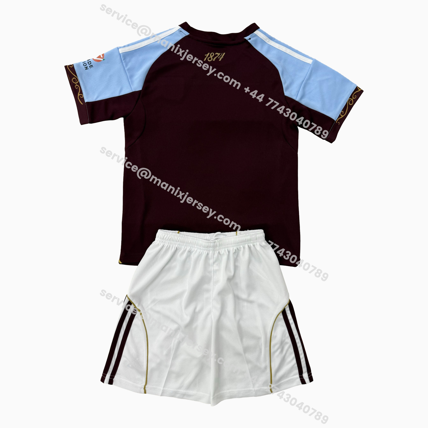 ManixJersey.com | Aston Villa 25-26 Home Men's Adult Jersey Set - Fans Version -Customize Name, Number and Patch | Worldwide Shipping