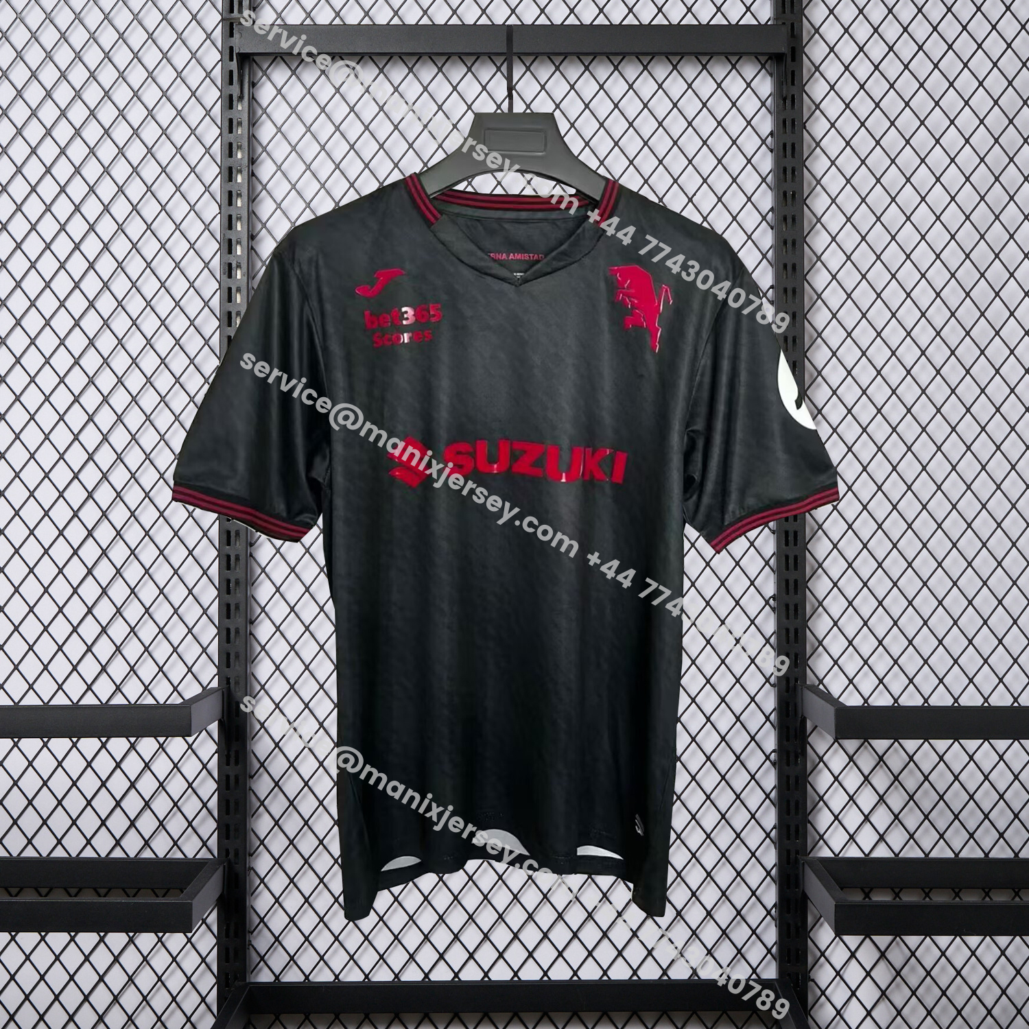 ManixJersey.com | Torino 25-26 120th Anniversary Black Special Jersey - Fans Version -Customize Name, Number and Patch | Worldwide Shipping