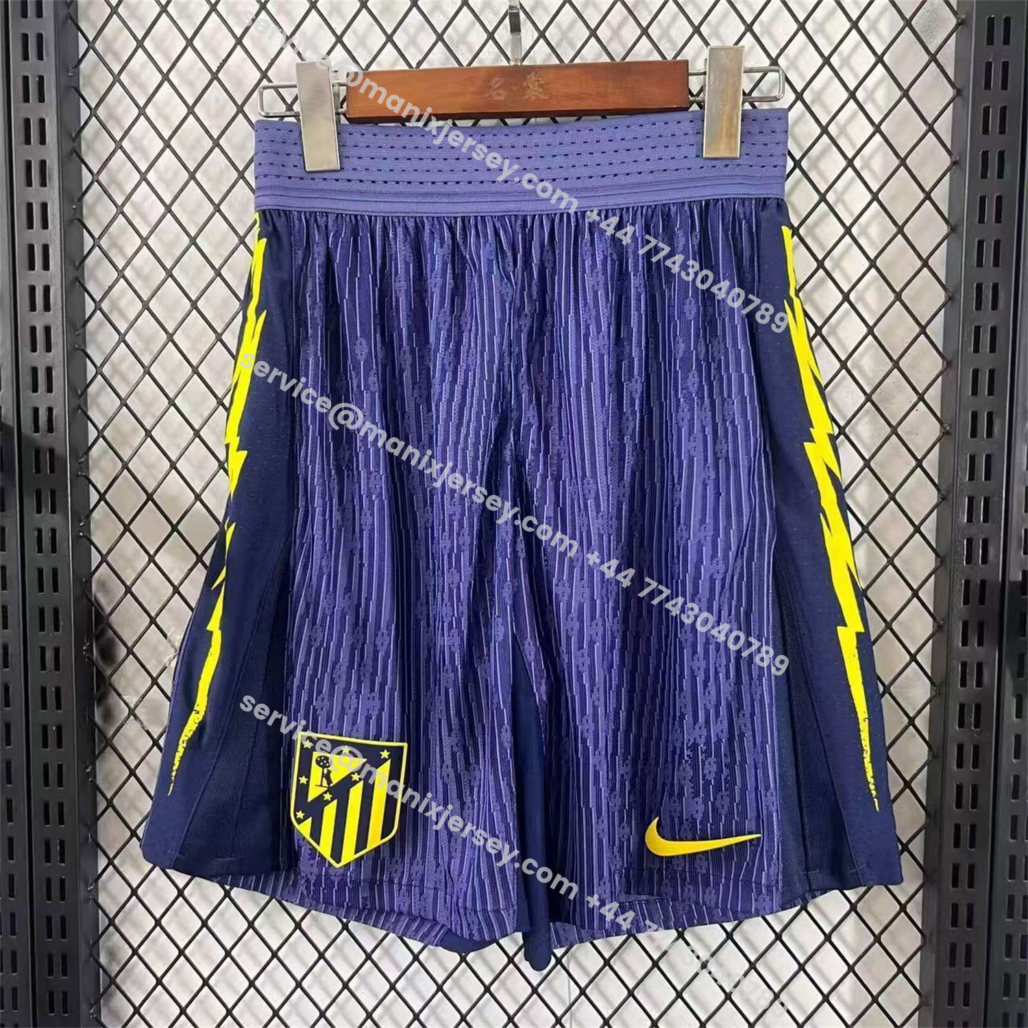 ManixJersey.com | Atletico Madrid 25-26 Away Purple Shorts - Player Version -Customize Name, Number and Patch | Worldwide Shipping