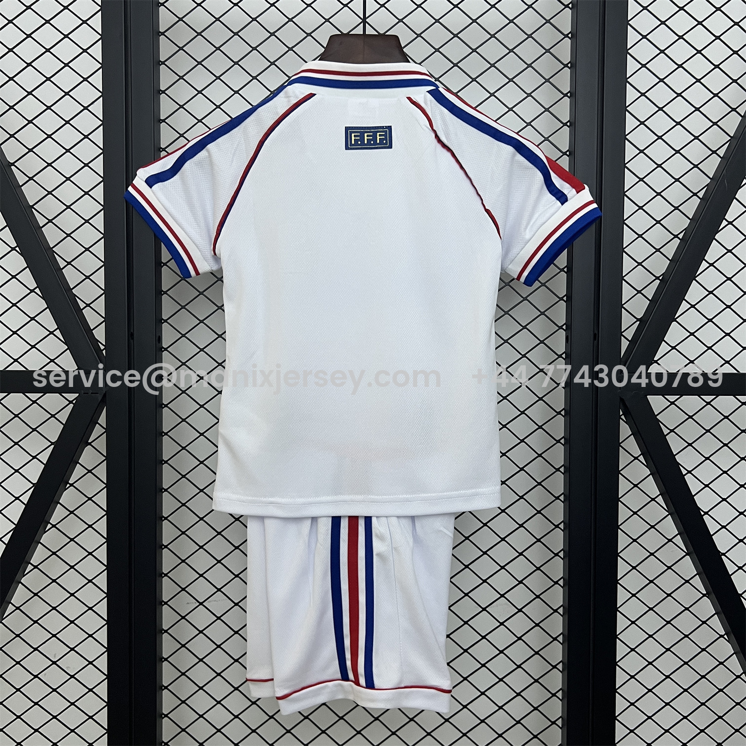 ManixJersey.com | Retro France 1998 Away Kids Kit -Customize Name, Number and Patch | Worldwide Shipping