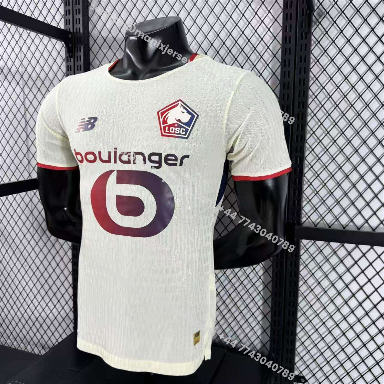 ManixJersey.com | Lille 25-26 Away White Jersey - Player Version -Customize Name, Number and Patch | Worldwide Shipping