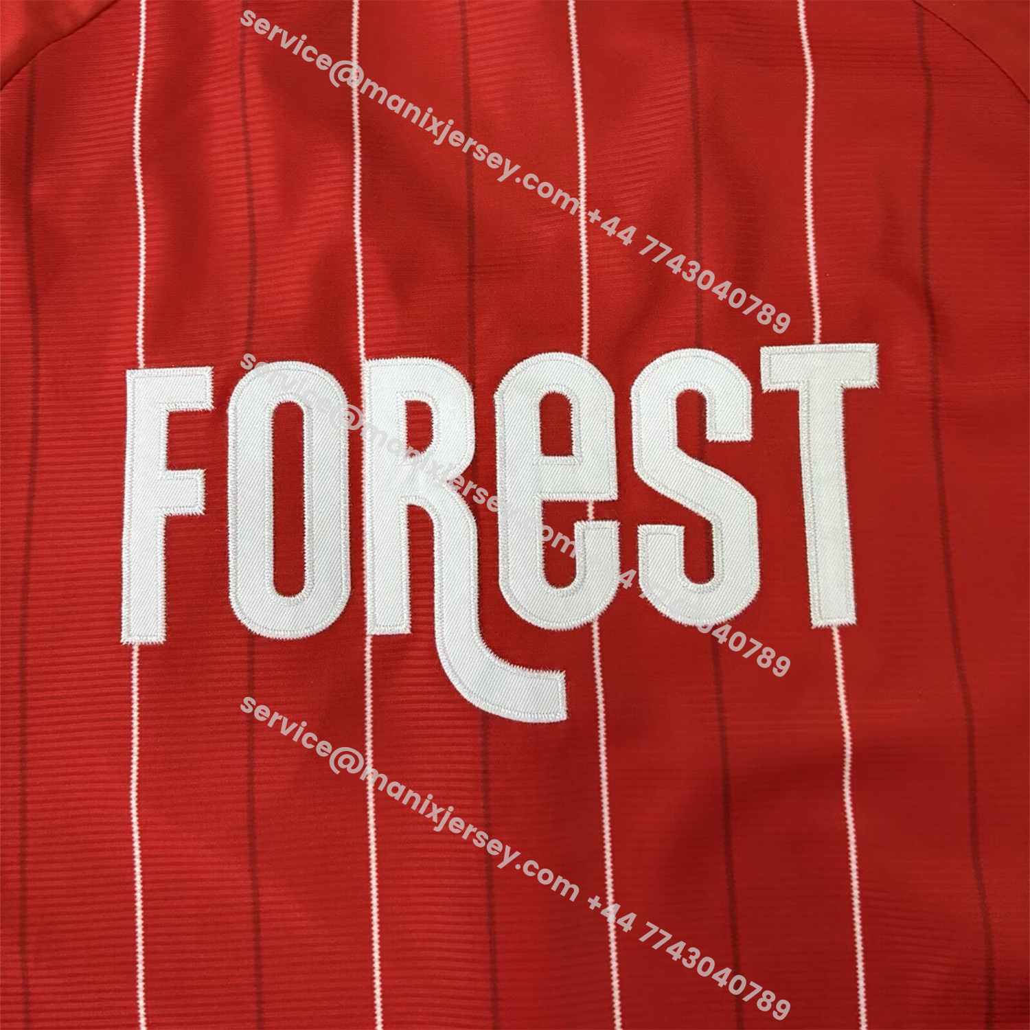 ManixJersey.com | Nottingham Forest 25-26 Red Baseball Jersey -Customize Name, Number and Patch | Worldwide Shipping