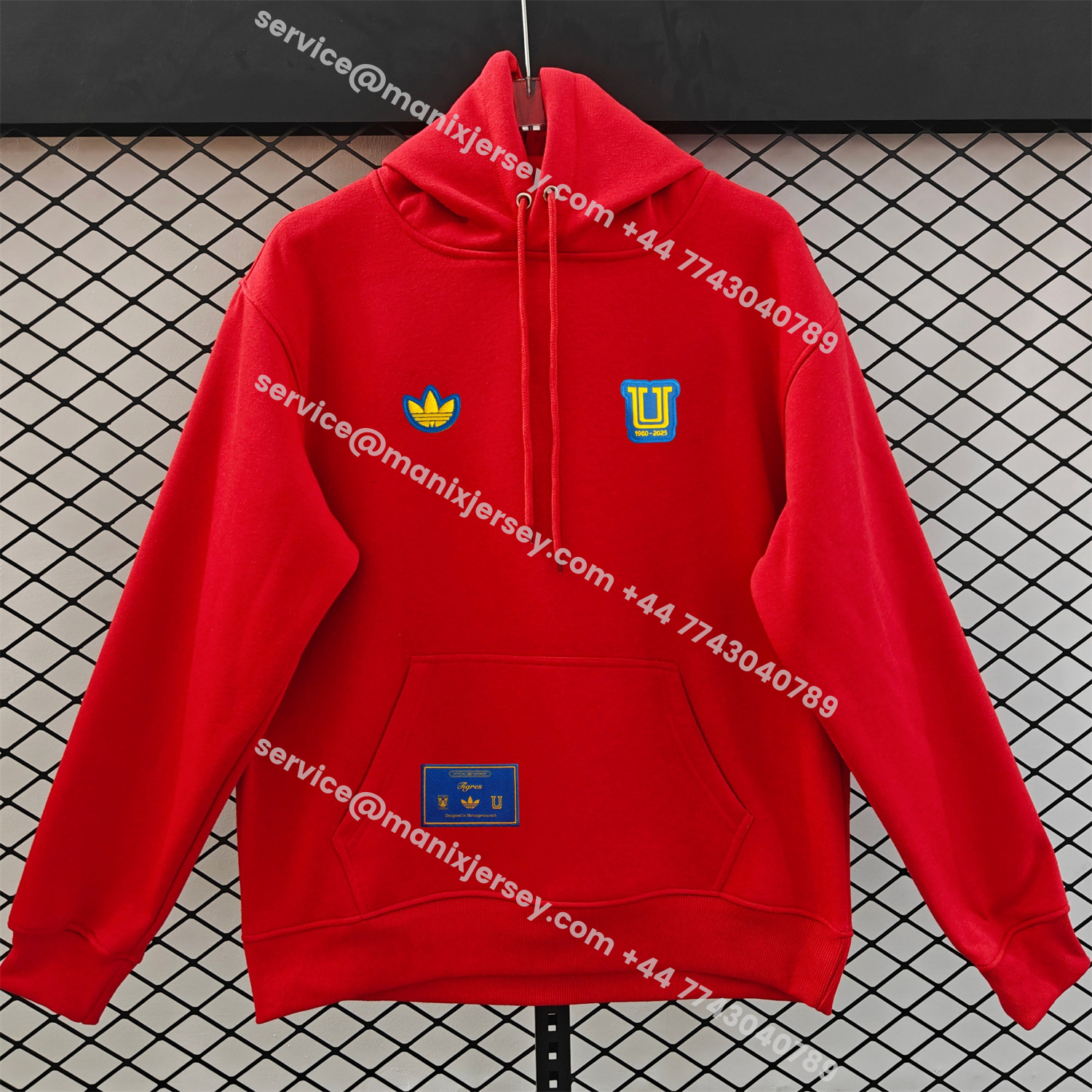 ManixJersey.com | Tigres UANL 25-26 Originals Terrace Icon Unisex Pullover Hoodie -Customize Name, Number and Patch | Worldwide Shipping