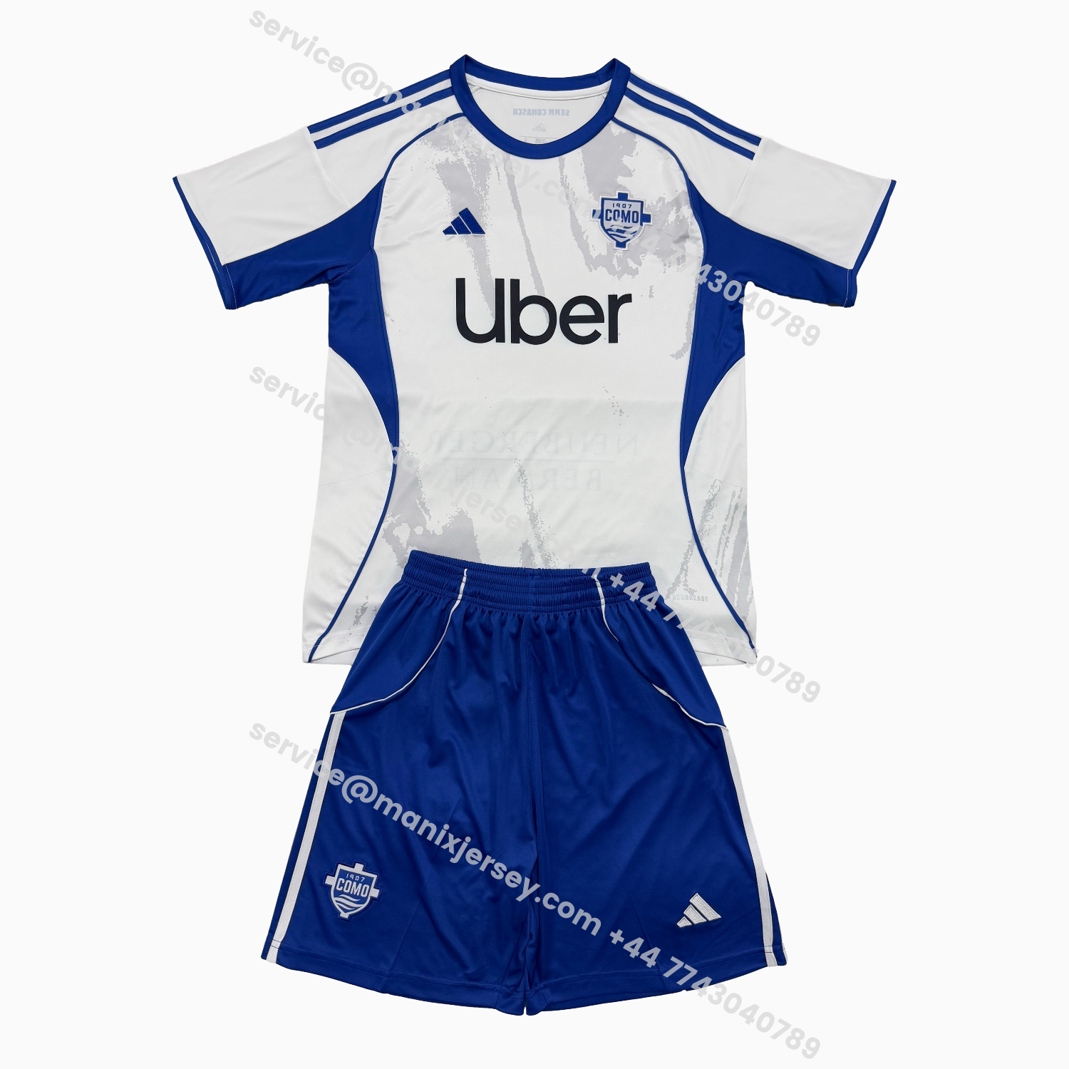 ManixJersey.com | Como 25-26 Away Men's Adult Jersey Set - Fans Version -Customize Name, Number and Patch | Worldwide Shipping