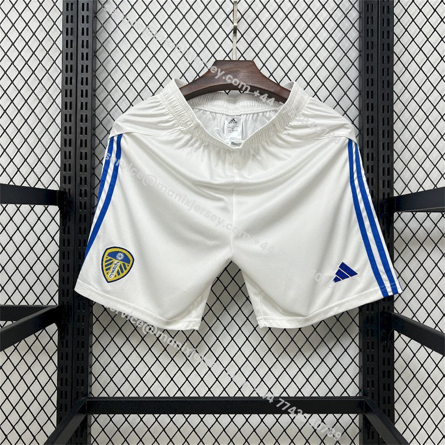 ManixJersey.com | Leeds United 25-26 Home White Shorts - Fans Version -Customize Name, Number and Patch | Worldwide Shipping