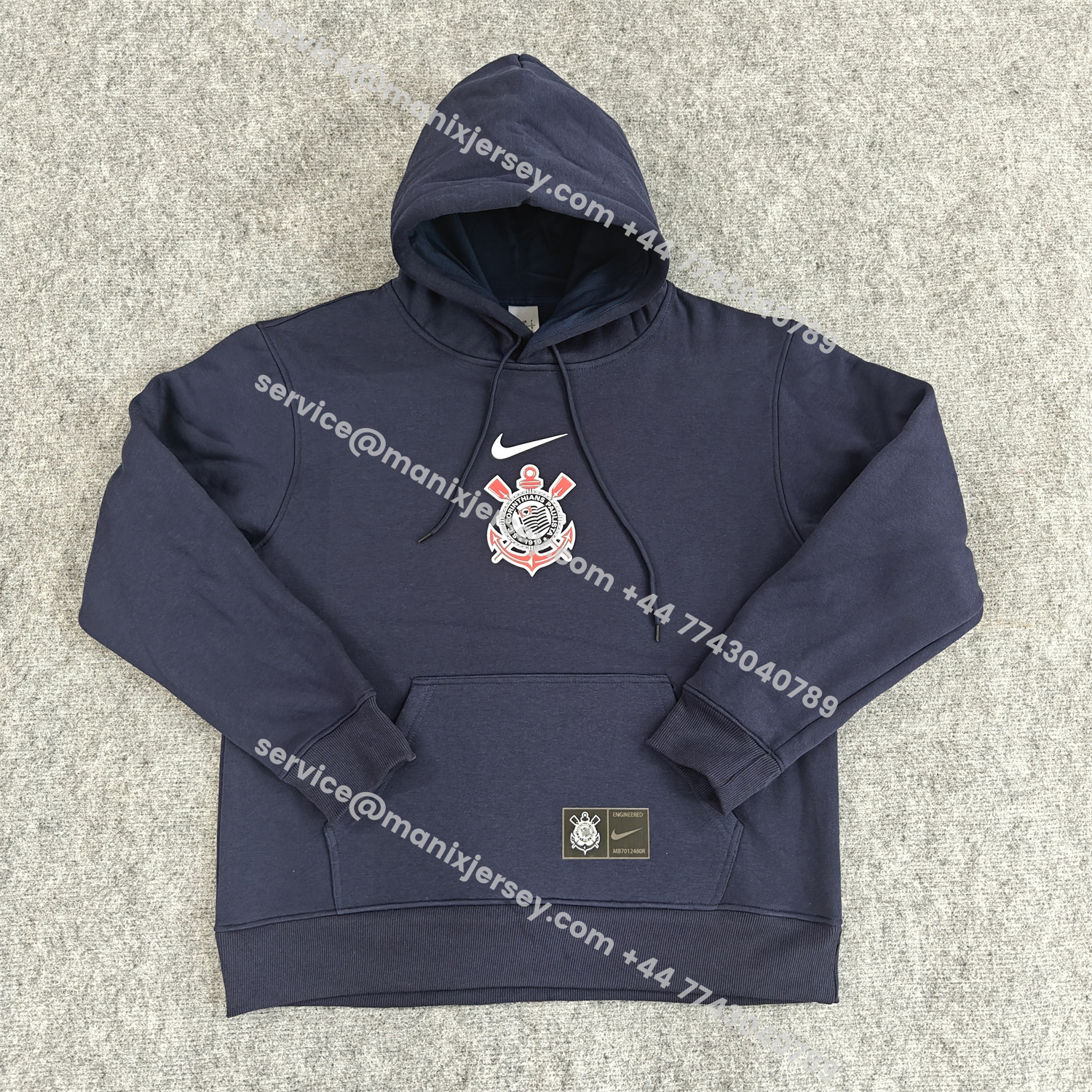 ManixJersey.com | Corinthians 25-26 Home Unisex Pullover Hoodie -Customize Name, Number and Patch | Worldwide Shipping