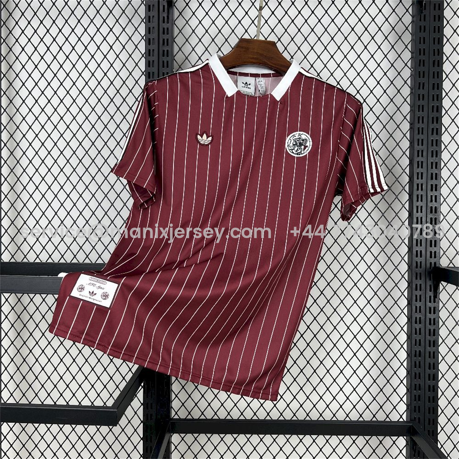 ManixJersey.com | Ajax 25-26 Icon Range Travel Special Edition Red Jersey - Fans Version -Customize Name, Number and Patch | Worldwide Shipping