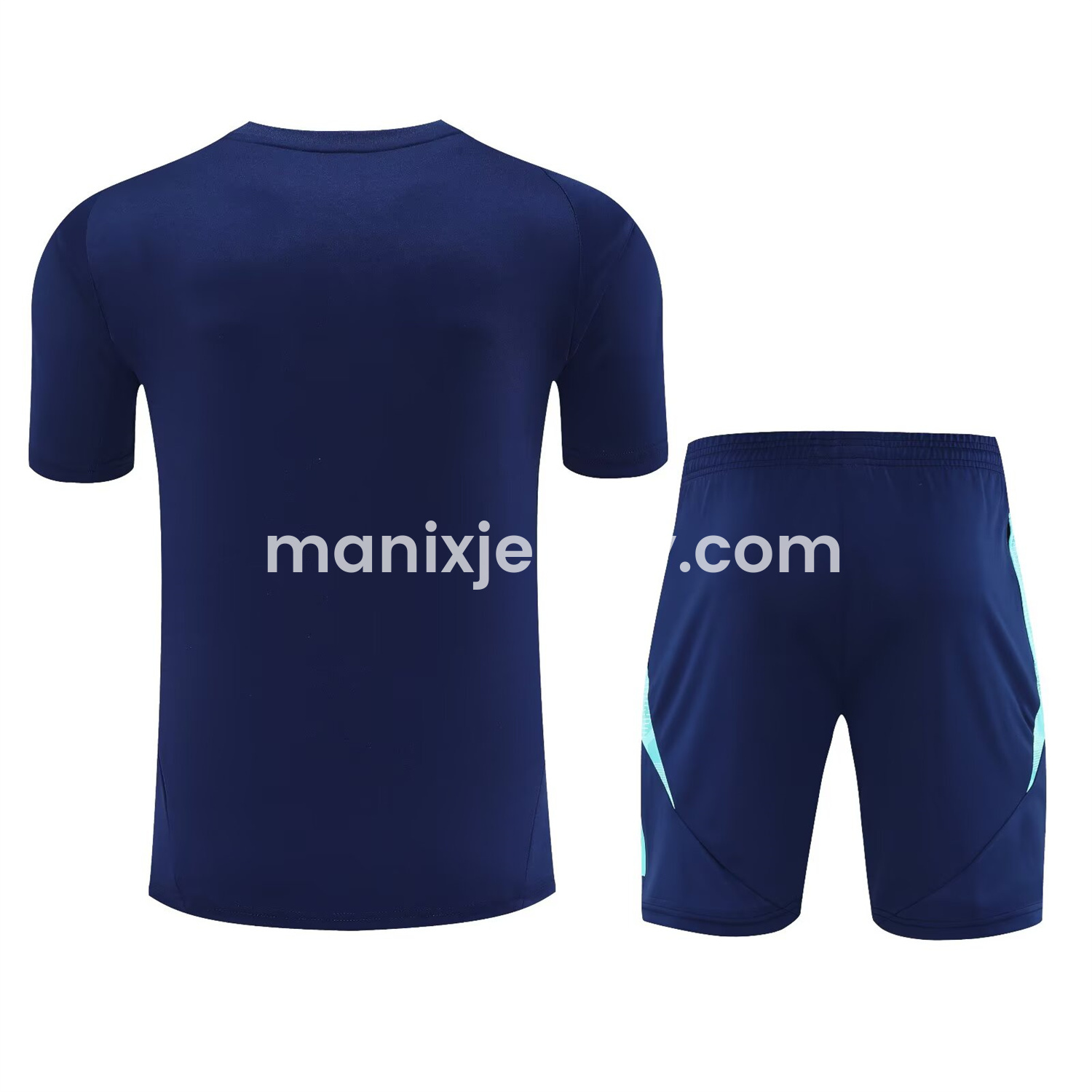 ManixJersey.com | Flamengo 25-26 Short-Sleeve Kids Training Set - Royal Blue With Royal Blue -Customize Name, Number and Patch | Worldwide Shipping