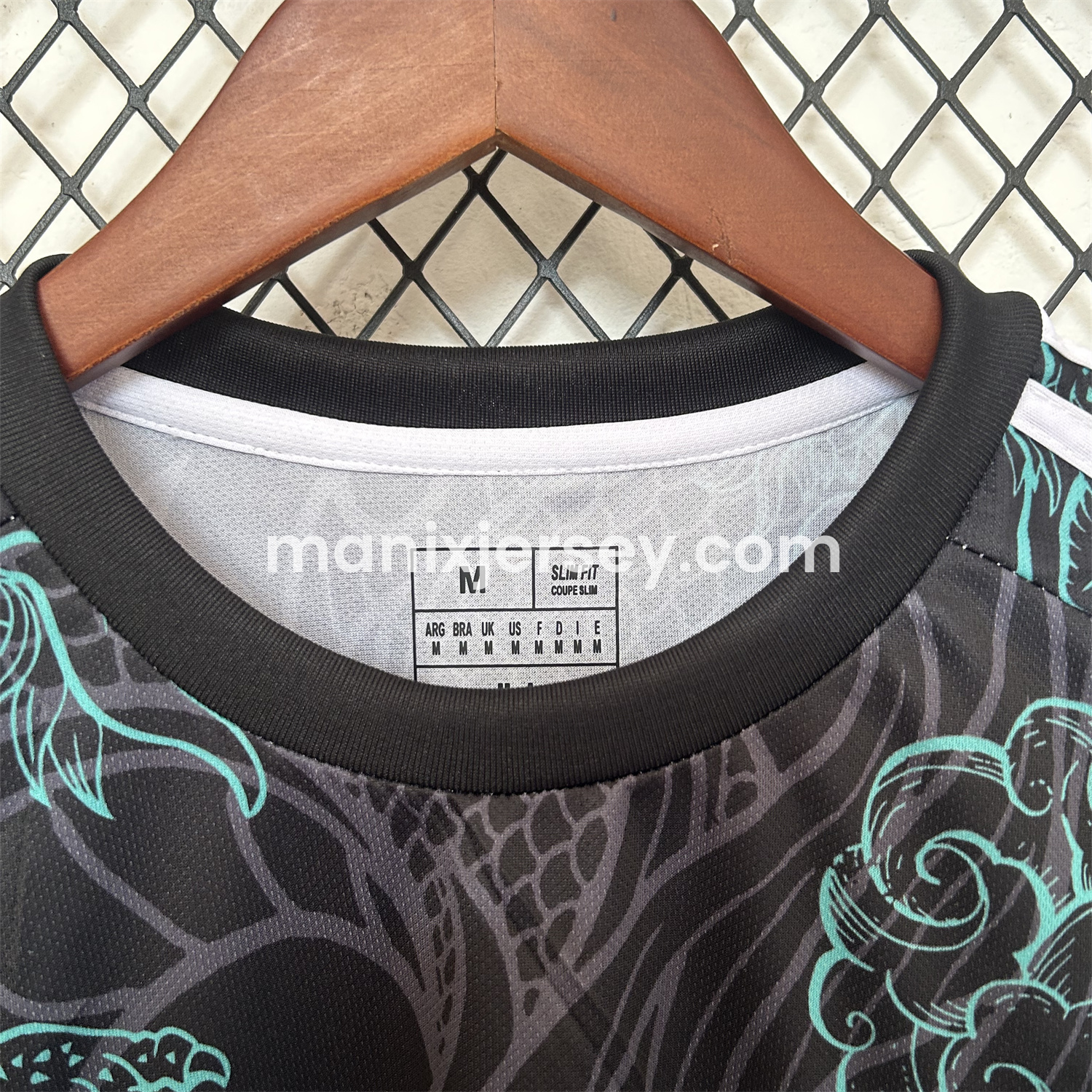 ManixJersey.com | Real Madrid 25-26 Blue Dragon Black Jersey - Fans Version -Customize Name, Number and Patch | Worldwide Shipping