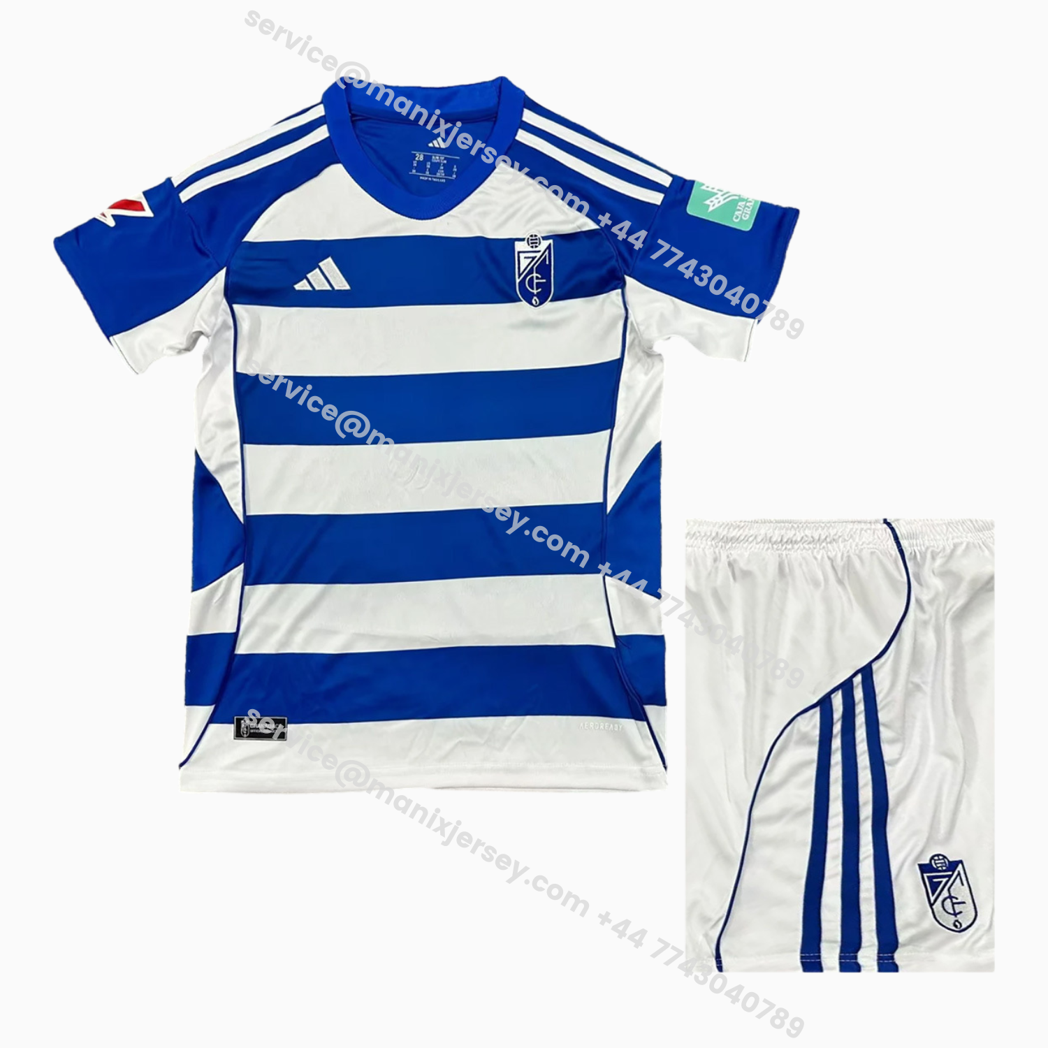 ManixJersey.com | Granada CF 25-26 Away Kids Kit -Customize Name, Number and Patch | Worldwide Shipping