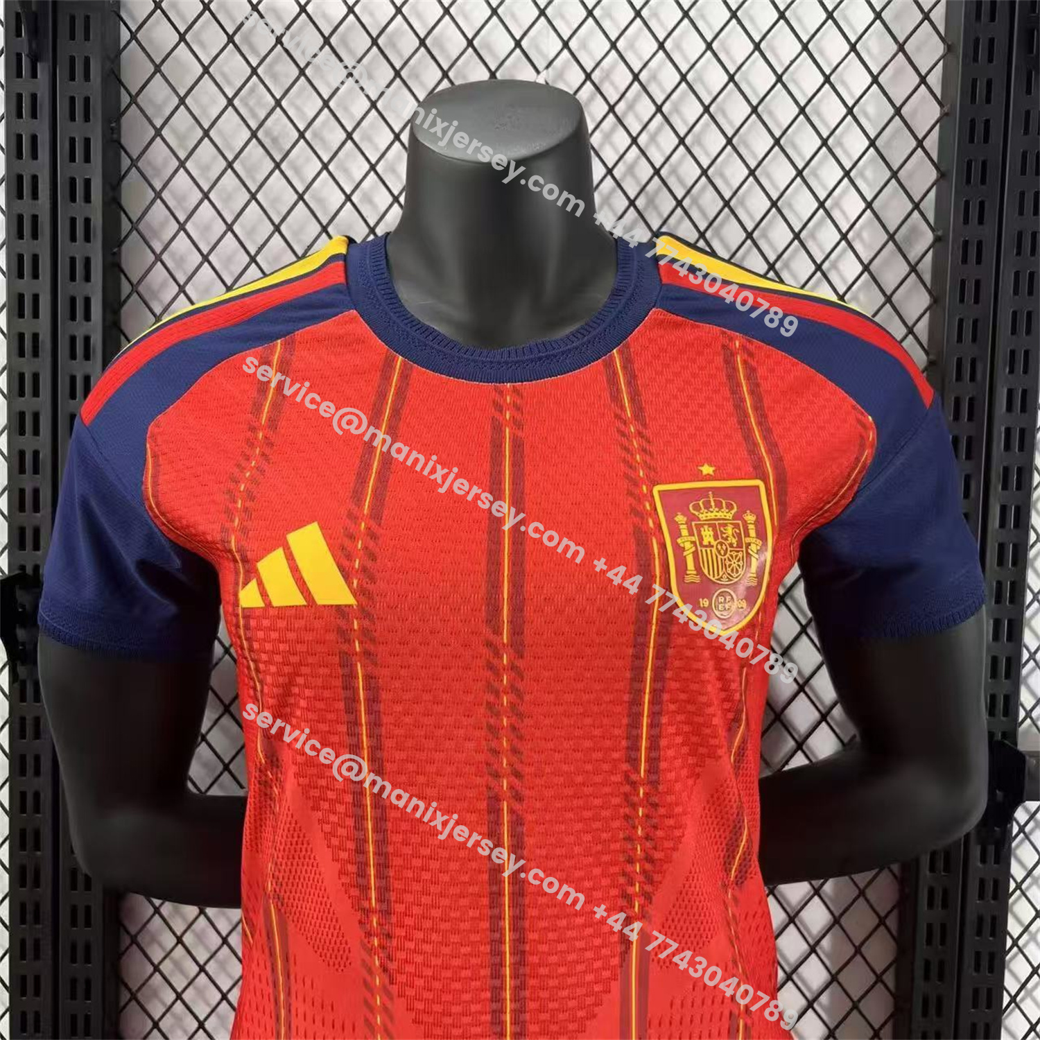 ManixJersey.com | Women's Spain 2026 Home Jersey - Player Version -Customize Name, Number and Patch | Worldwide Shipping