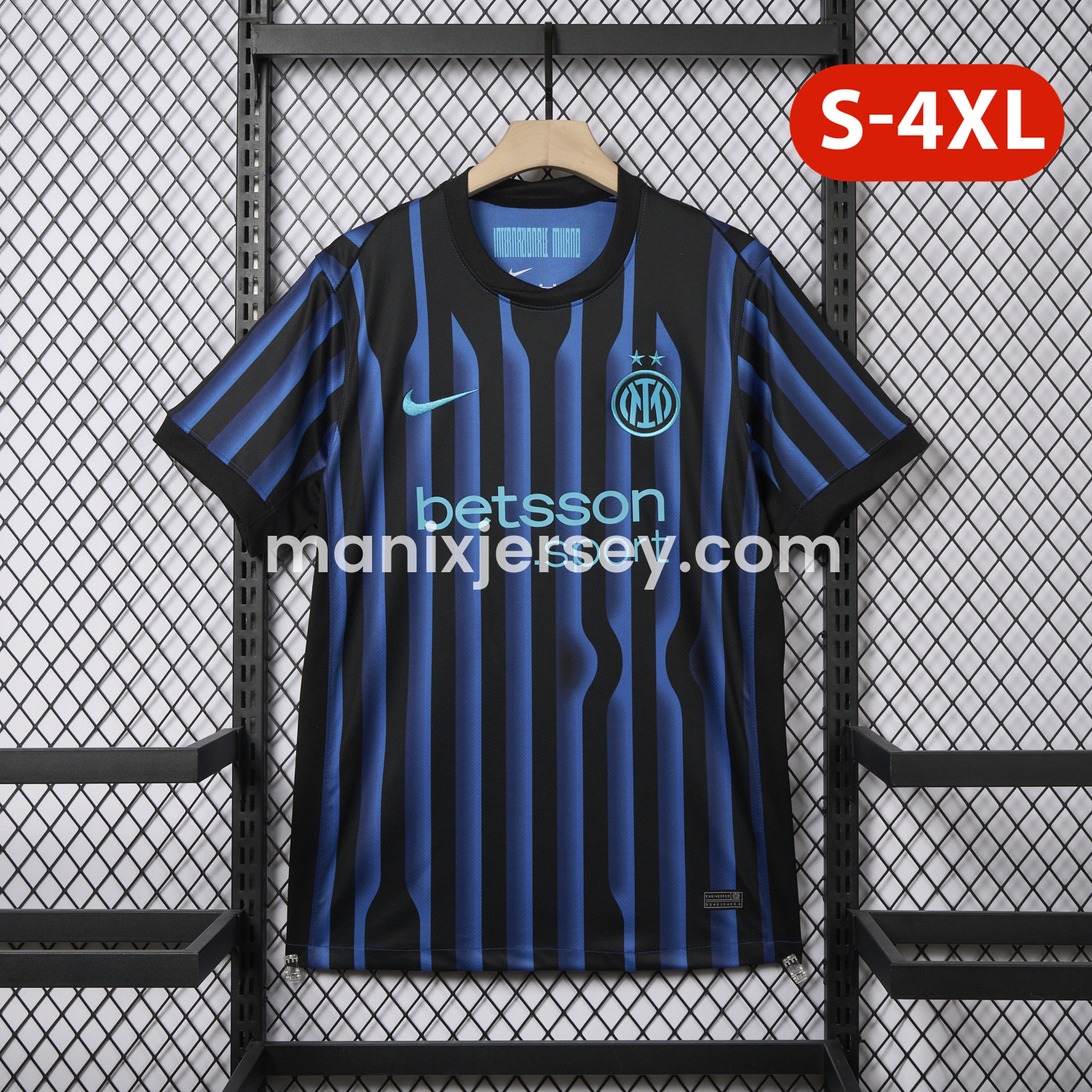 ManixJersey.com | Inter Milan 25-26 Home Jersey - Fans Version -Customize Name, Number and Patch | Worldwide Shipping