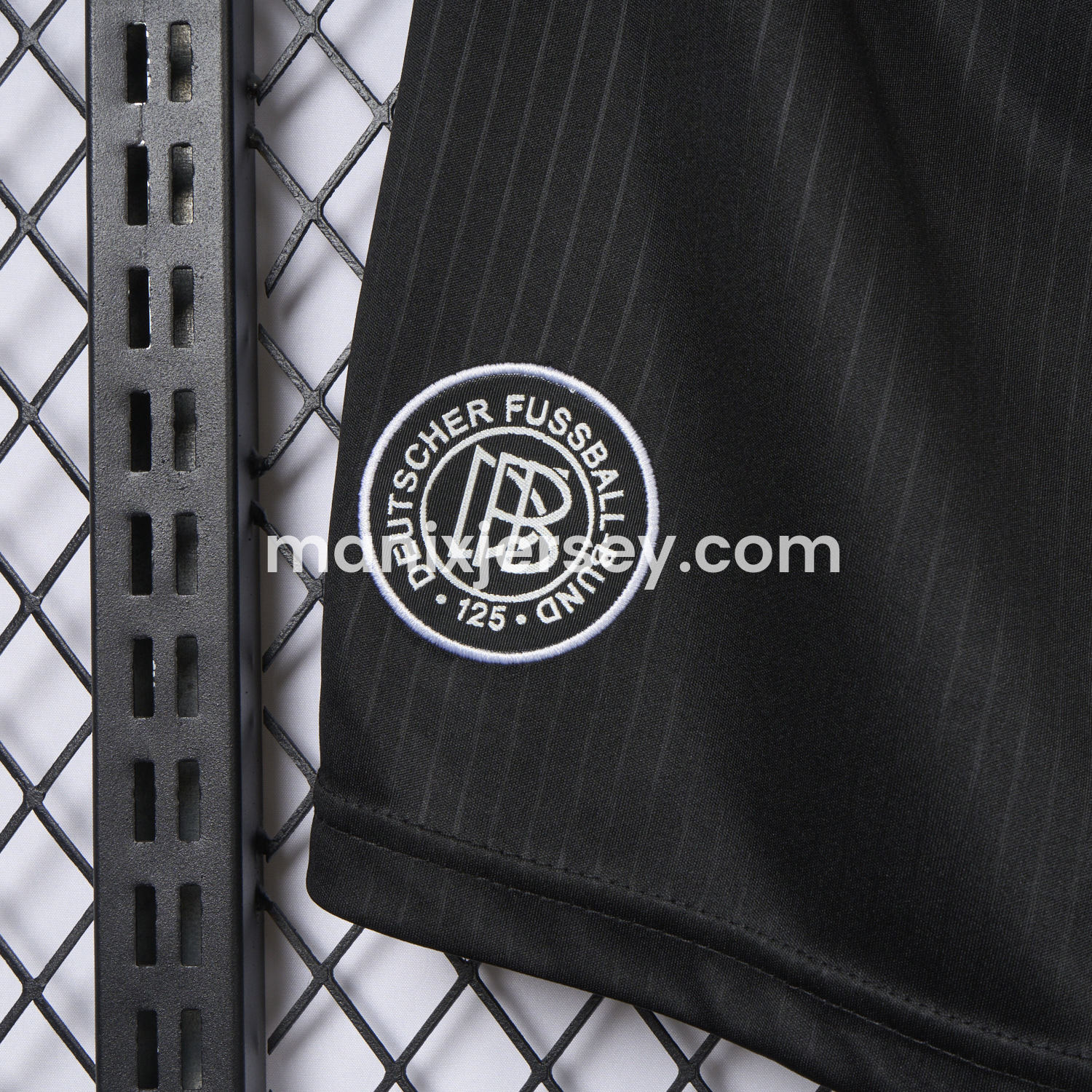 ManixJersey.com | Germany 2025 125-Year Anniversary Black Shorts - Fans Version -Customize Name, Number and Patch | Worldwide Shipping