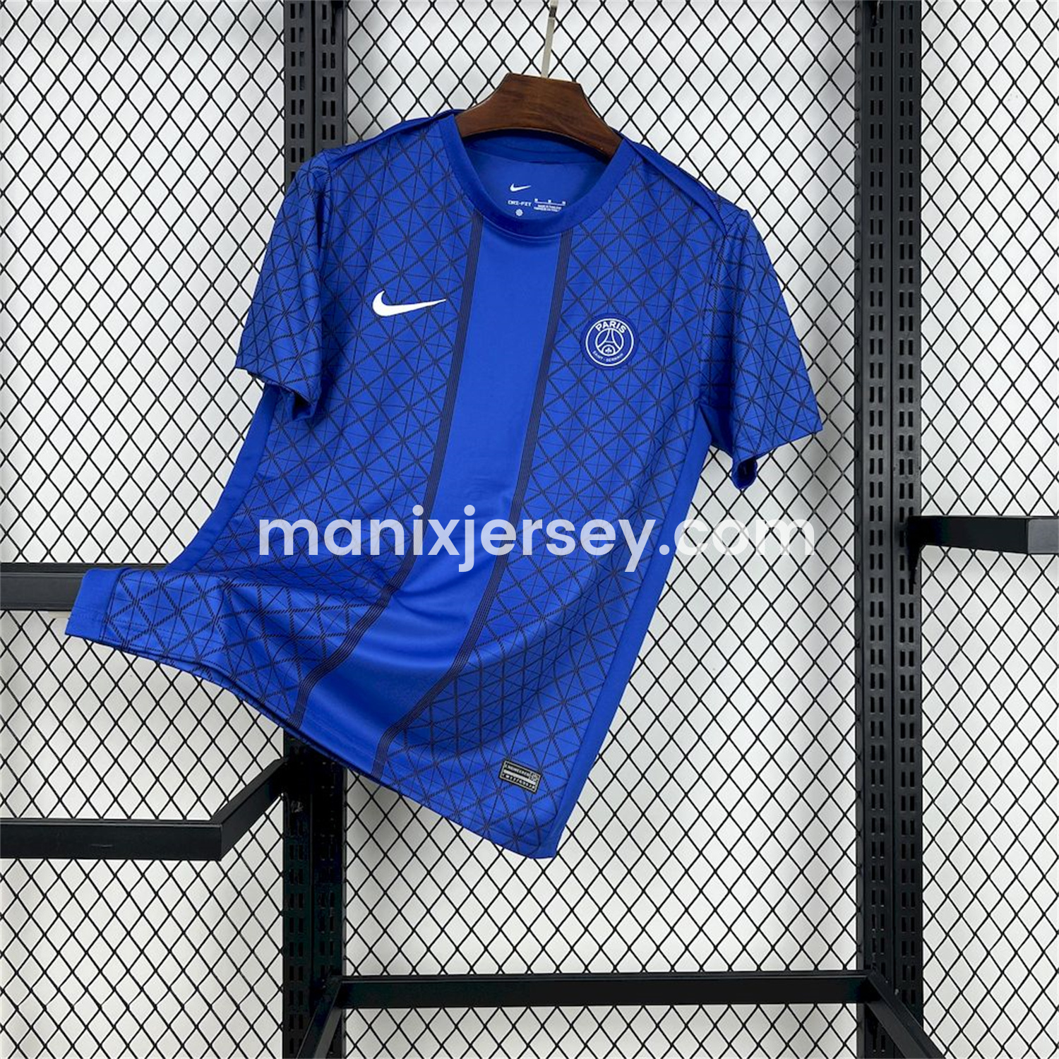 ManixJersey.com | Paris Saint-Germain PSG 25-26 Blue Pre-Match Training Jersey - Fans Version -Customize Name, Number and Patch | Worldwide Shipping