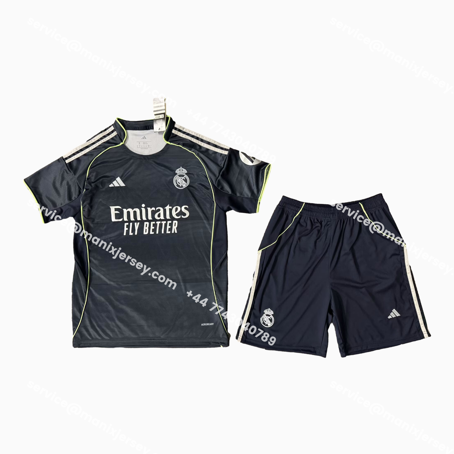 ManixJersey.com | Real Madrid 25-26 Away Men's Adult Jersey Set - Fans Version -Customize Name, Number and Patch | Worldwide Shipping