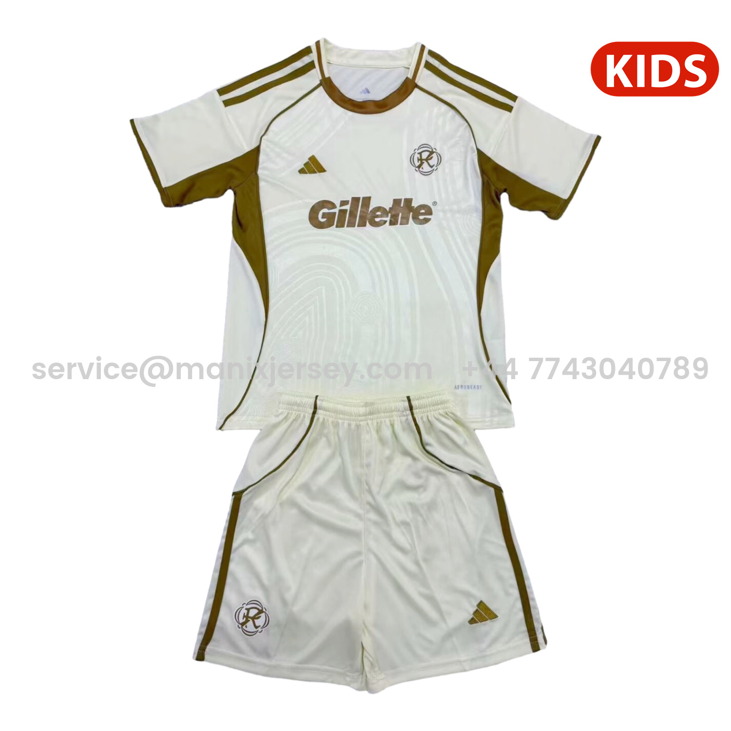 ManixJersey.com | New England Revolution 25-26 Pre-Match Training Kids Kit -Customize Name, Number and Patch | Worldwide Shipping