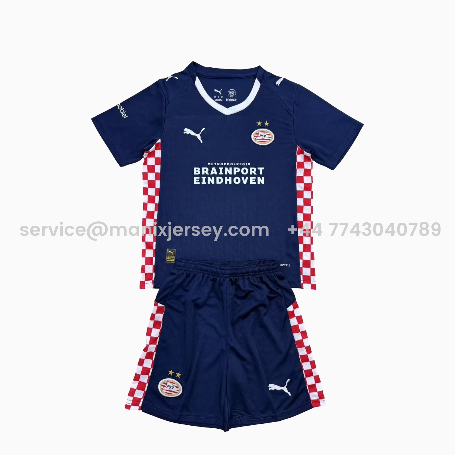 ManixJersey.com | PSV Eindhoven 25-26 Away Men's Adult Jersey Set - Fans Version -Customize Name, Number and Patch | Worldwide Shipping