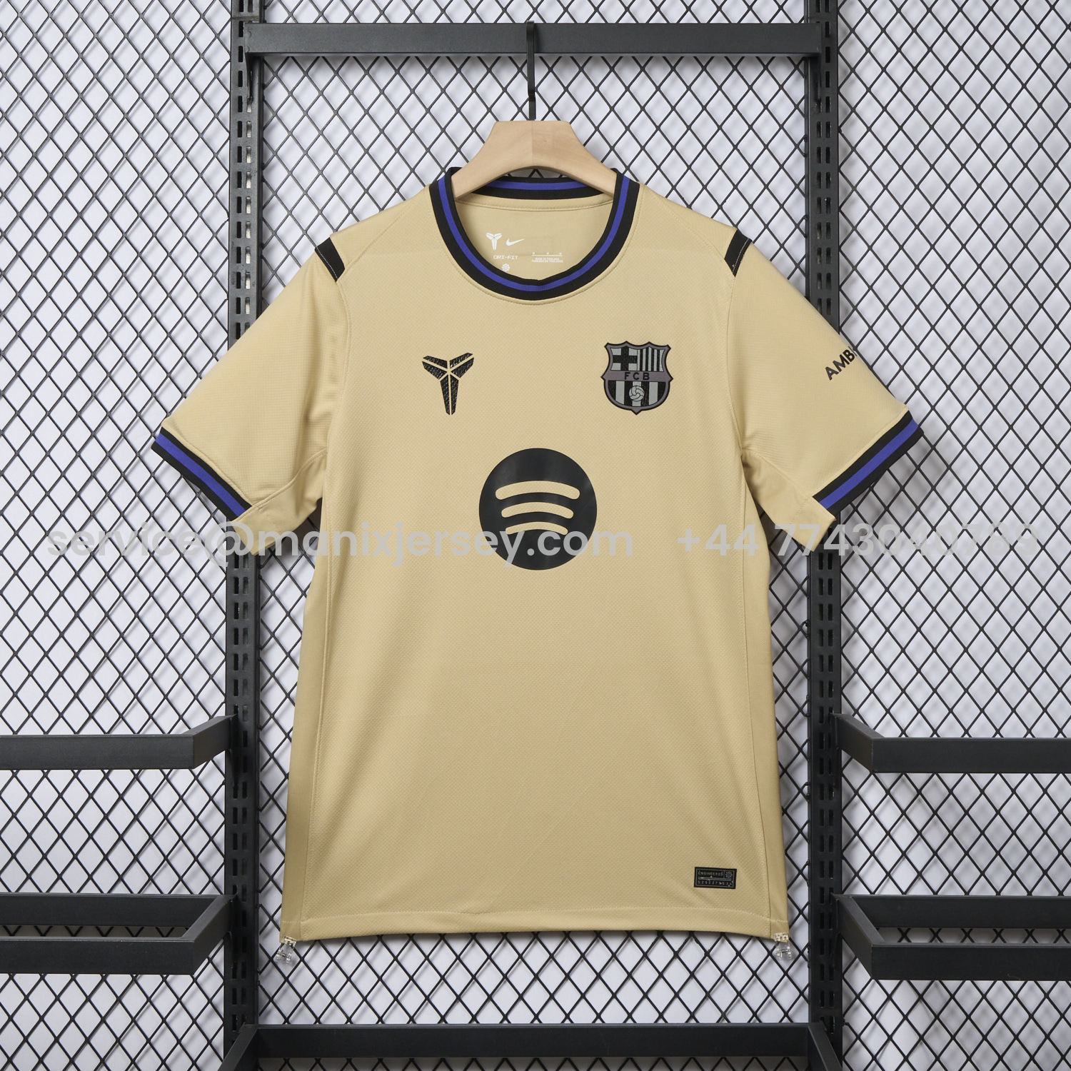 ManixJersey.com | Barcelona 25-26 Away Jersey - Fans Version -Customize Name, Number and Patch | Worldwide Shipping