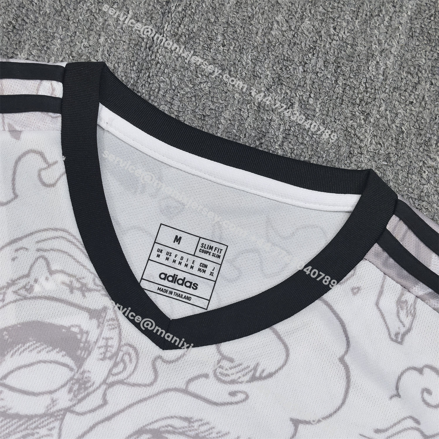 ManixJersey.com | Japan 25-26 One Piece Gear 5 White Jersey - Fans Version -Customize Name, Number and Patch | Worldwide Shipping