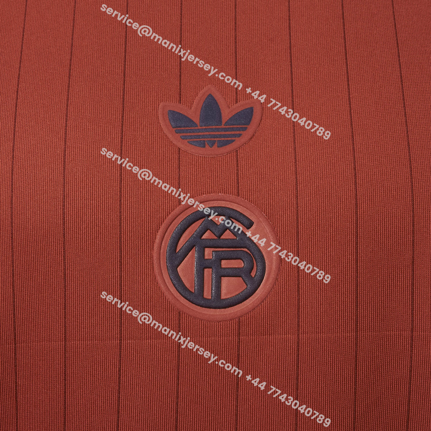 ManixJersey.com | Bayern Munich 25-26 Trefoil Red Travel Jersey - Player Version -Customize Name, Number and Patch | Worldwide Shipping