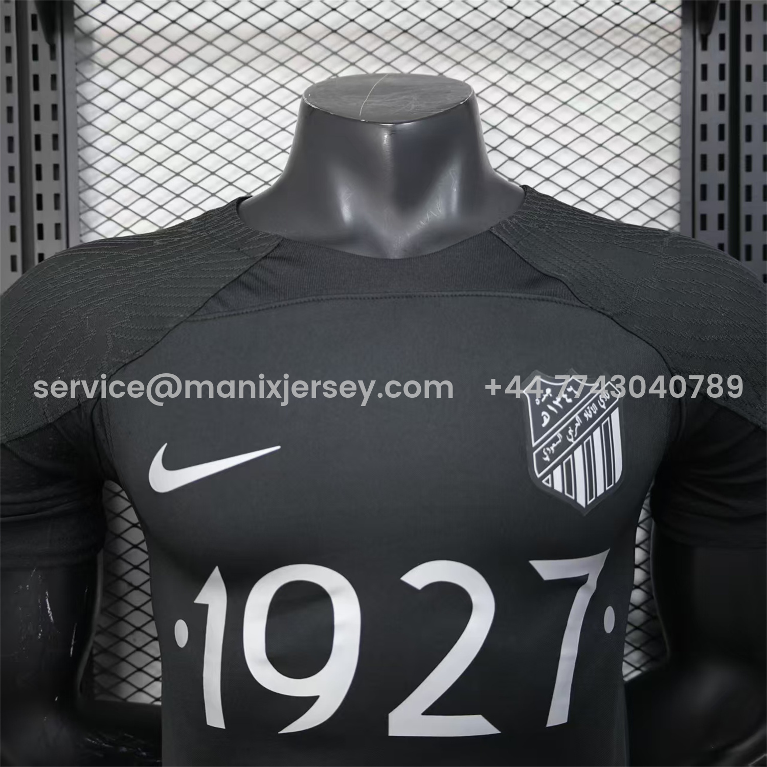 ManixJersey.com | Al Ittihad Jeddah United 25-26 Silver 1927 Anniversary Black Jersey - Player Version -Customize Name, Number and Patch | Worldwide Shipping