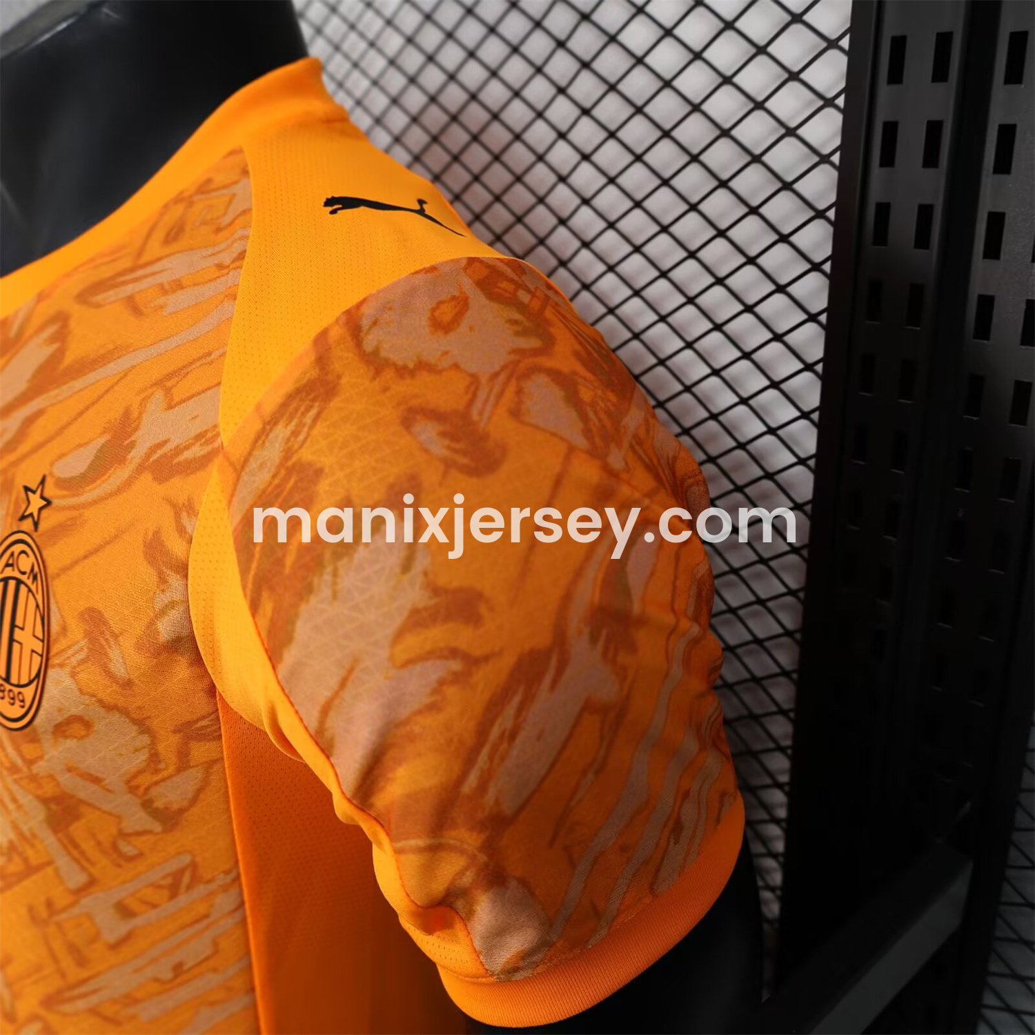 ManixJersey.com | AC Milan 25-26 Orange Special Edition Jersey - Player Version -Customize Name, Number and Patch | Worldwide Shipping